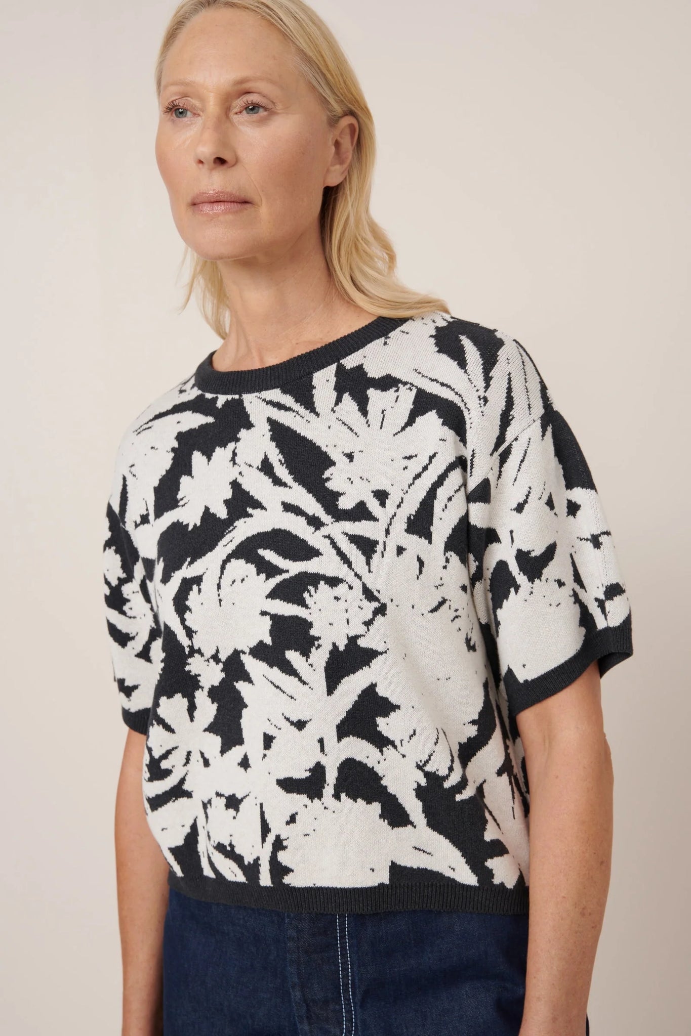 Kowtow Etched Top - Etched Jacquard