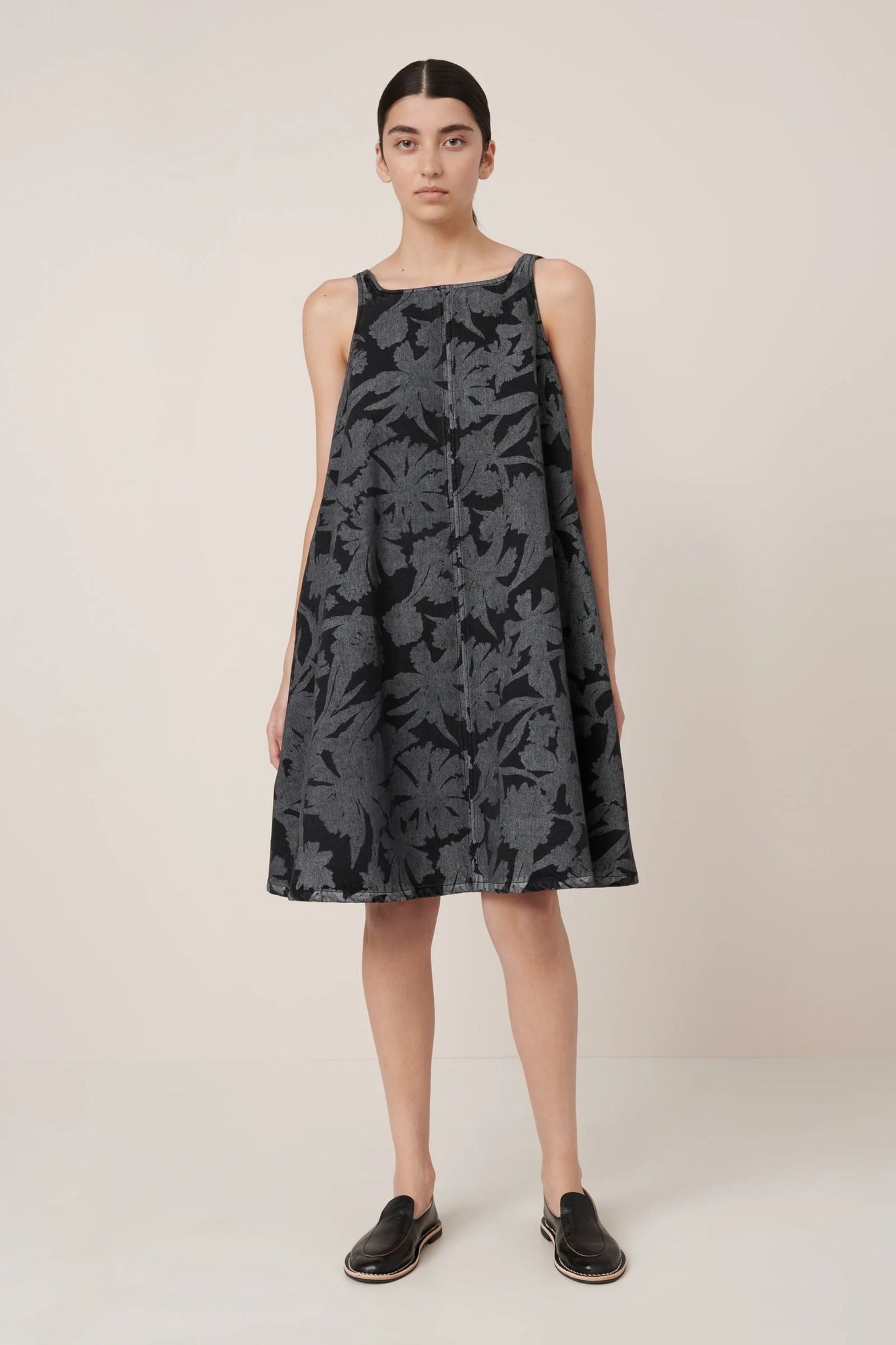 Kowtow Swing Dress - Etched Denim