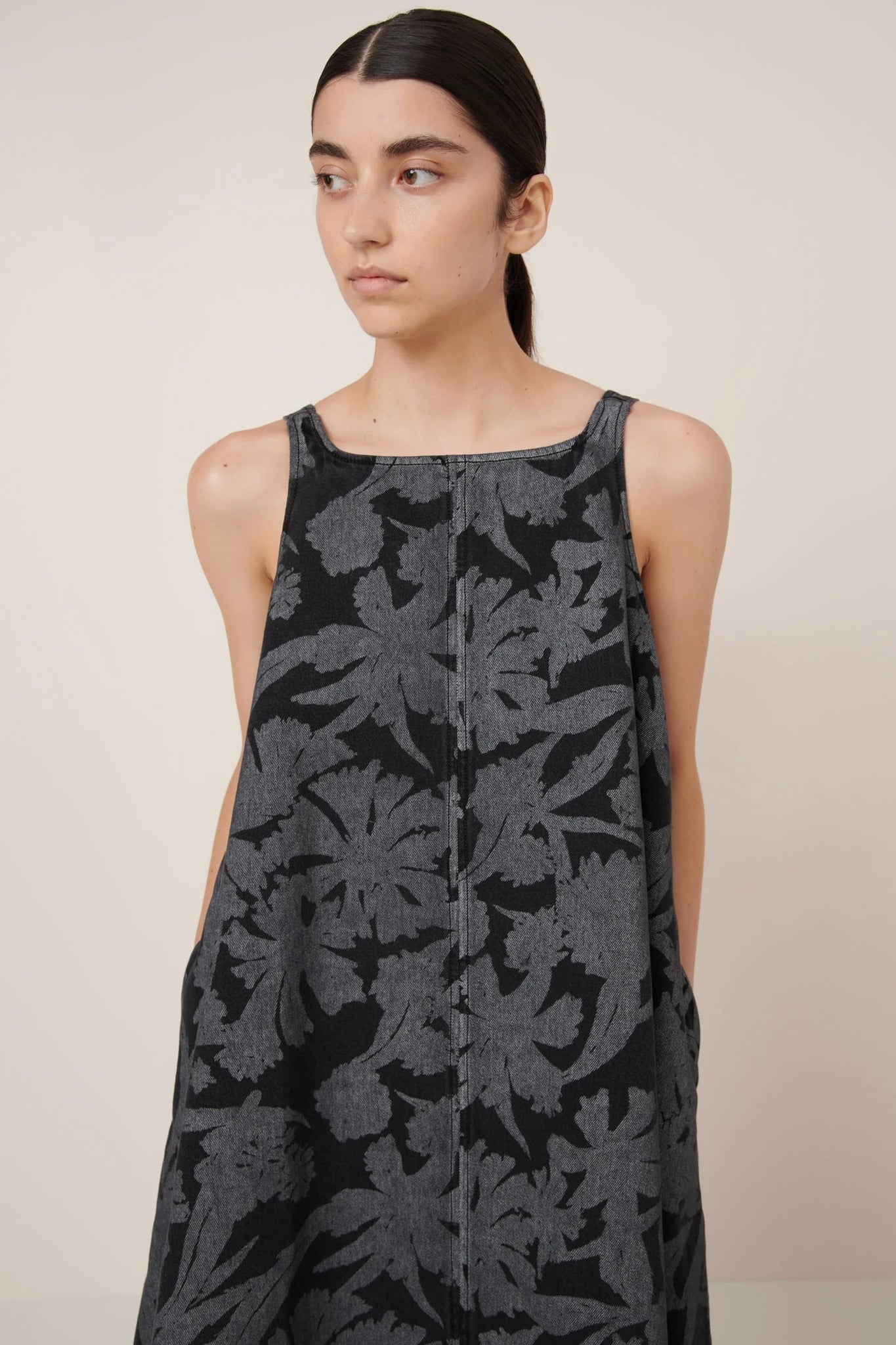 Kowtow Swing Dress - Etched Denim
