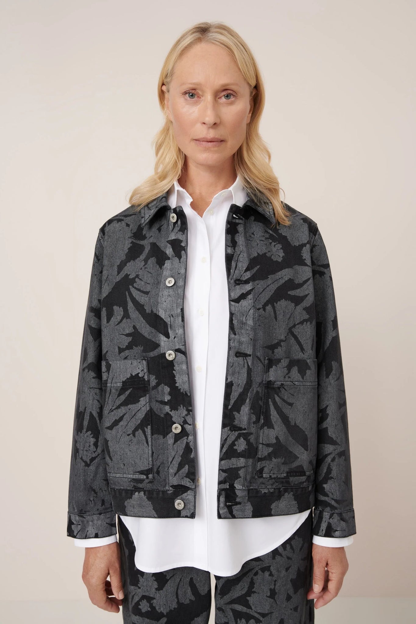 Kowtow Worker Jacket - Etched Denim