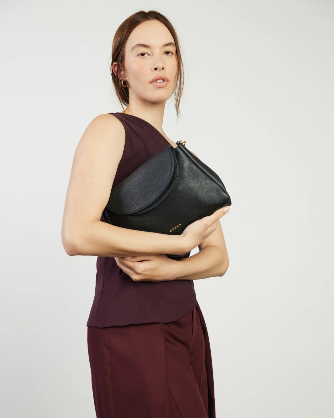 Saben Beckett Shoulder Bag - Black Luxe