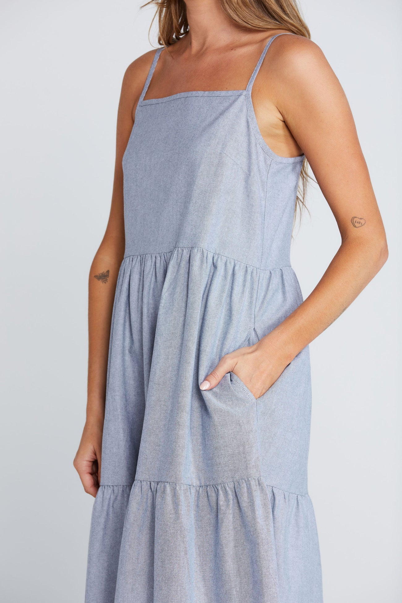Thing Thing Ziggy Dress - Onyx Grain