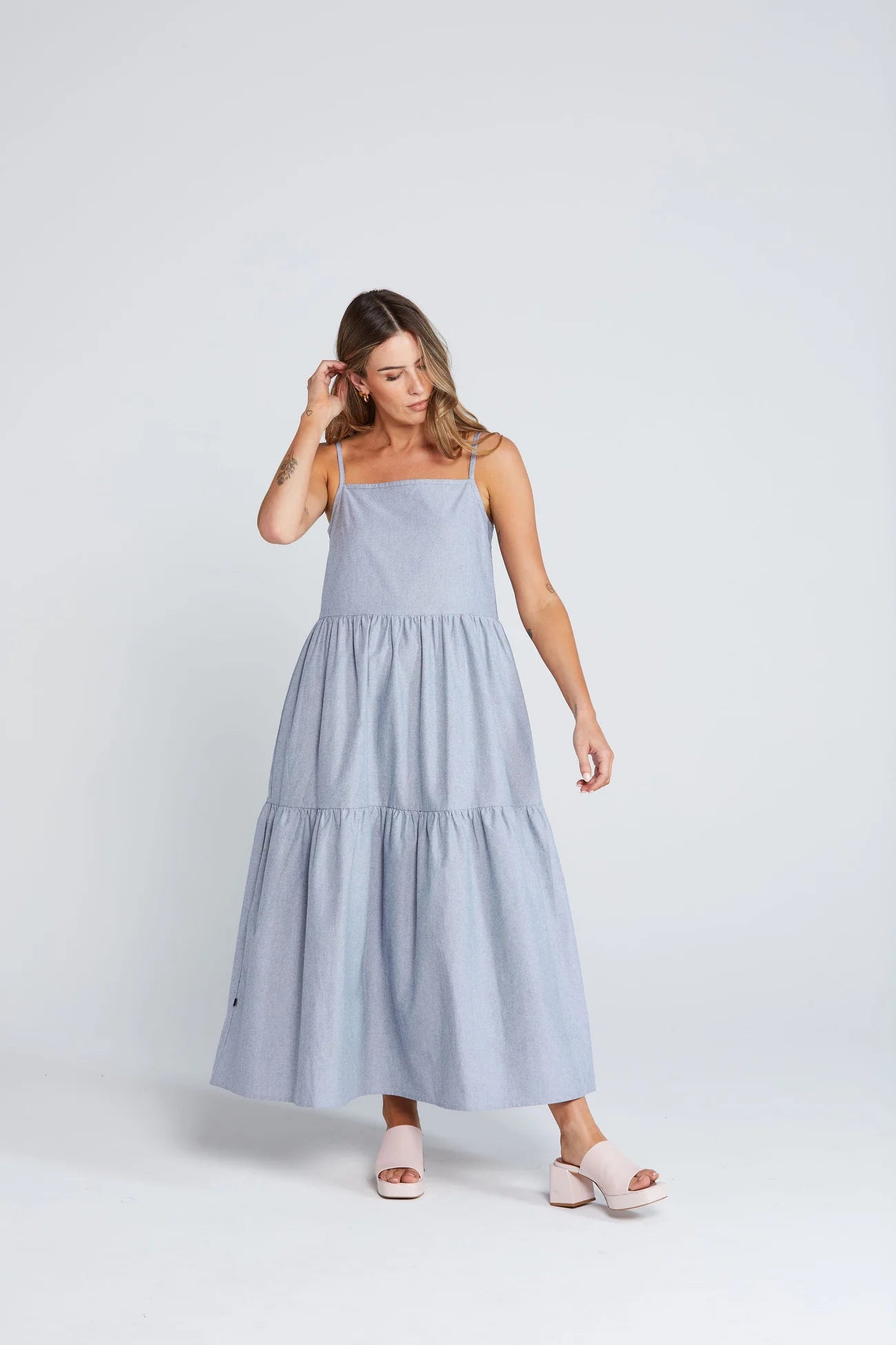 Thing Thing Ziggy Dress - Onyx Grain