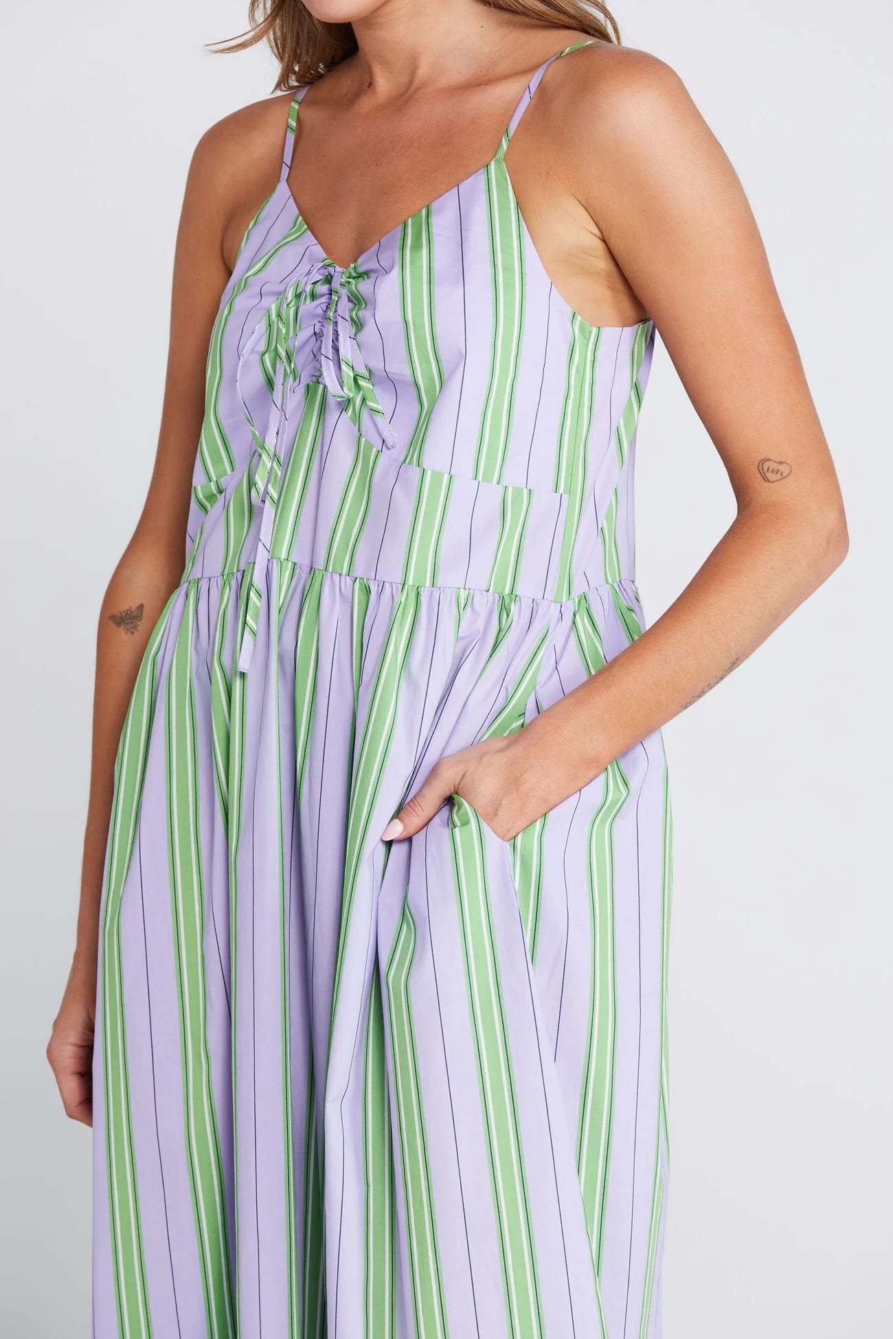 Thing Thing Zinnia Dress - Royal Fern