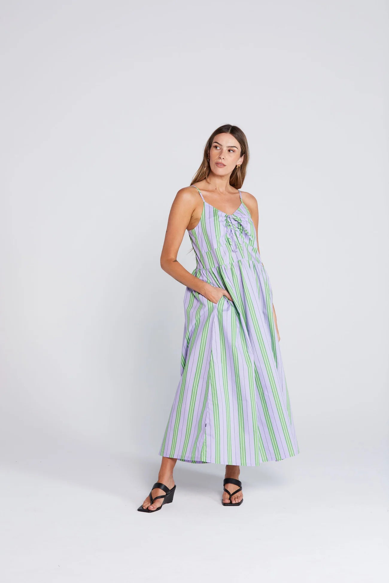 Thing Thing Zinnia Dress - Royal Fern