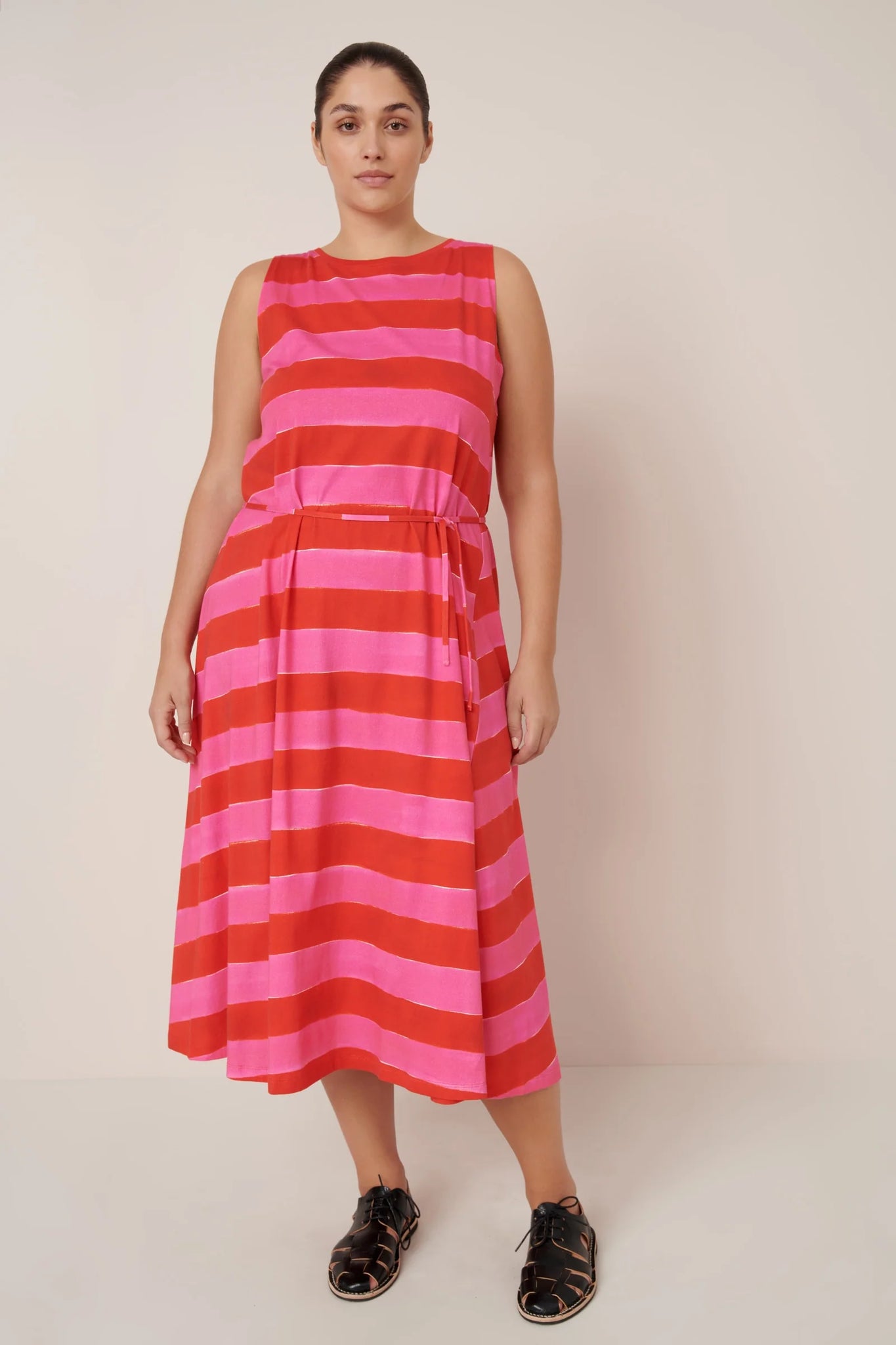Kowtow Tank Swing Dress - Painted Stripe