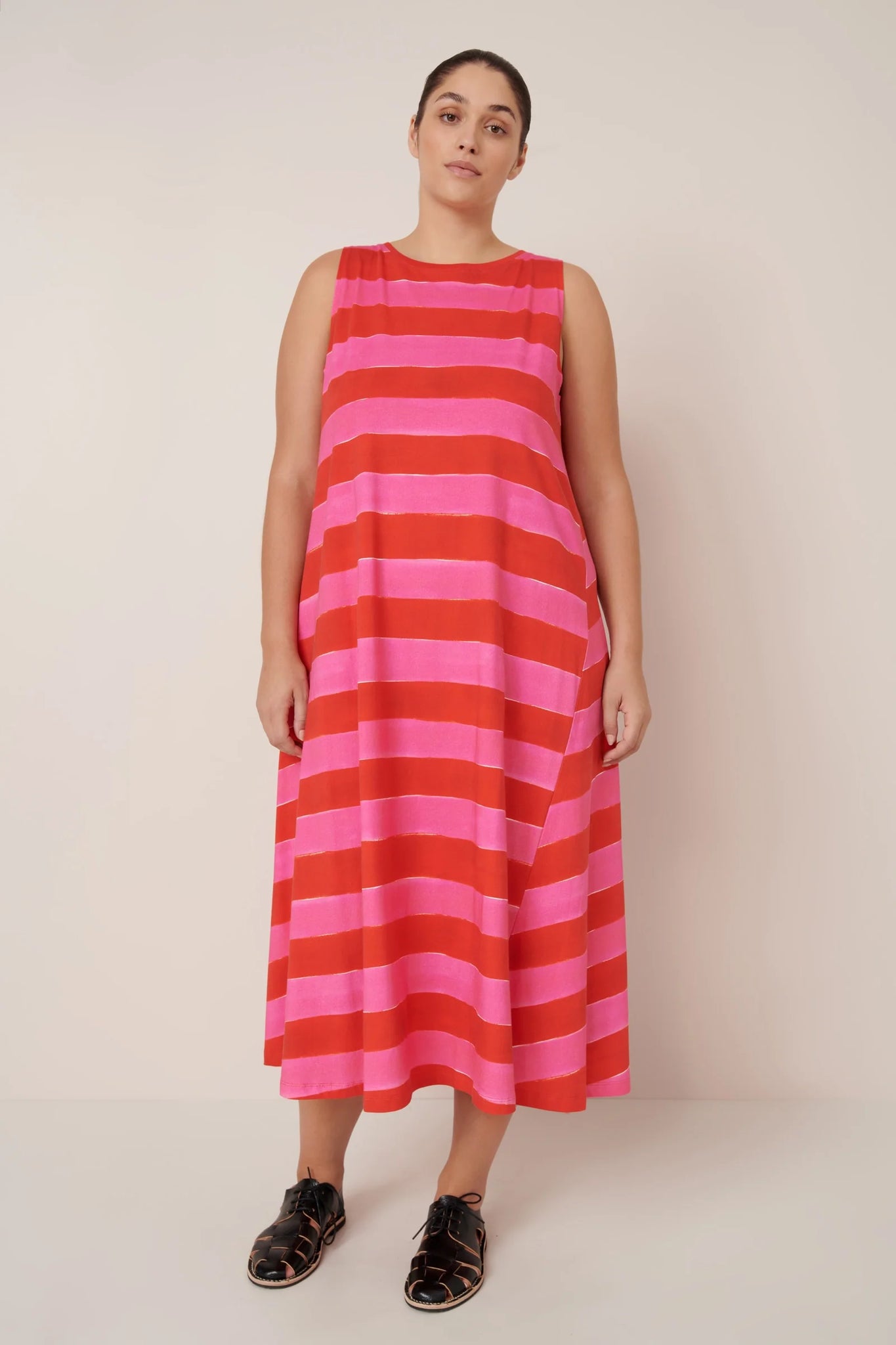 Kowtow Tank Swing Dress - Painted Stripe