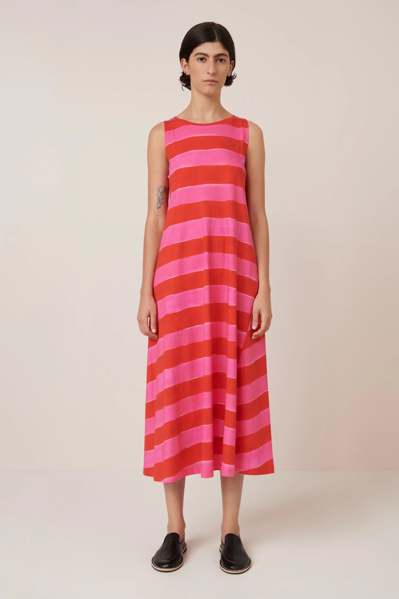 Kowtow Tank Swing Dress - Painted Stripe