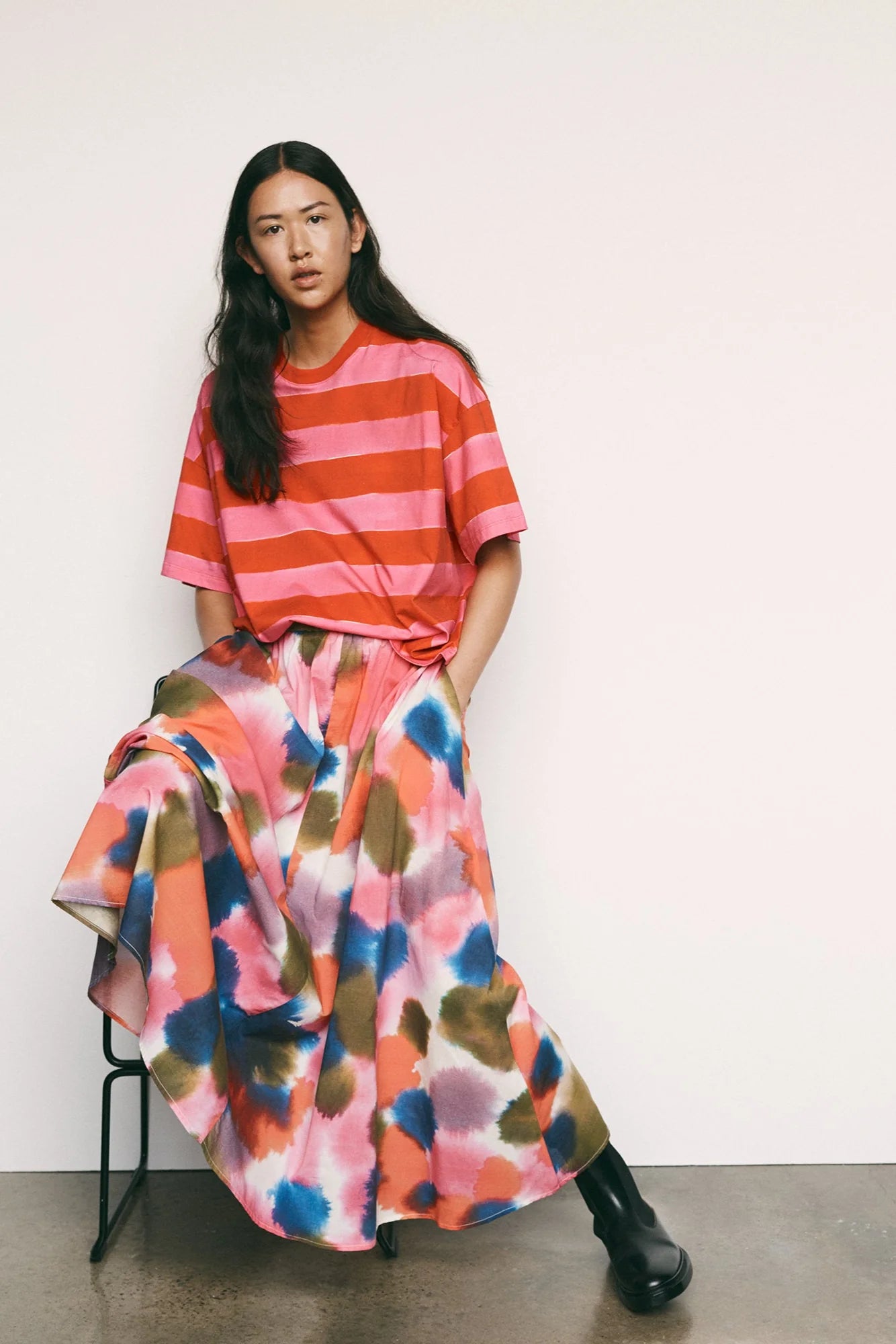 Kowtow Muse Skirt - Watercolour