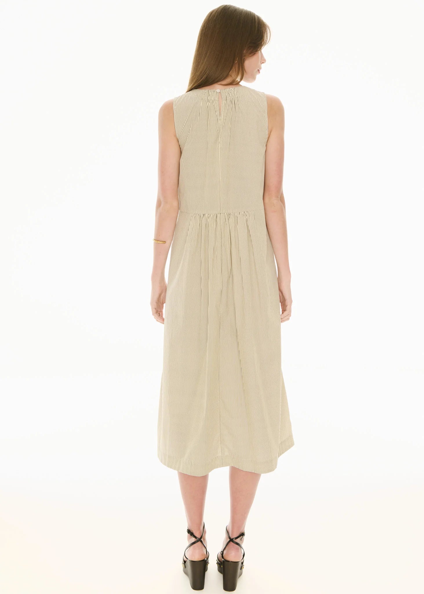 POL Fable Tank Dress - Ivory/Ink