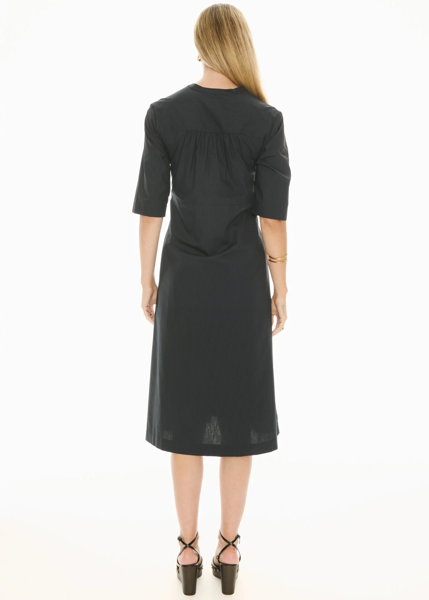 POL Fable Shirt Dress - Ink/Ink