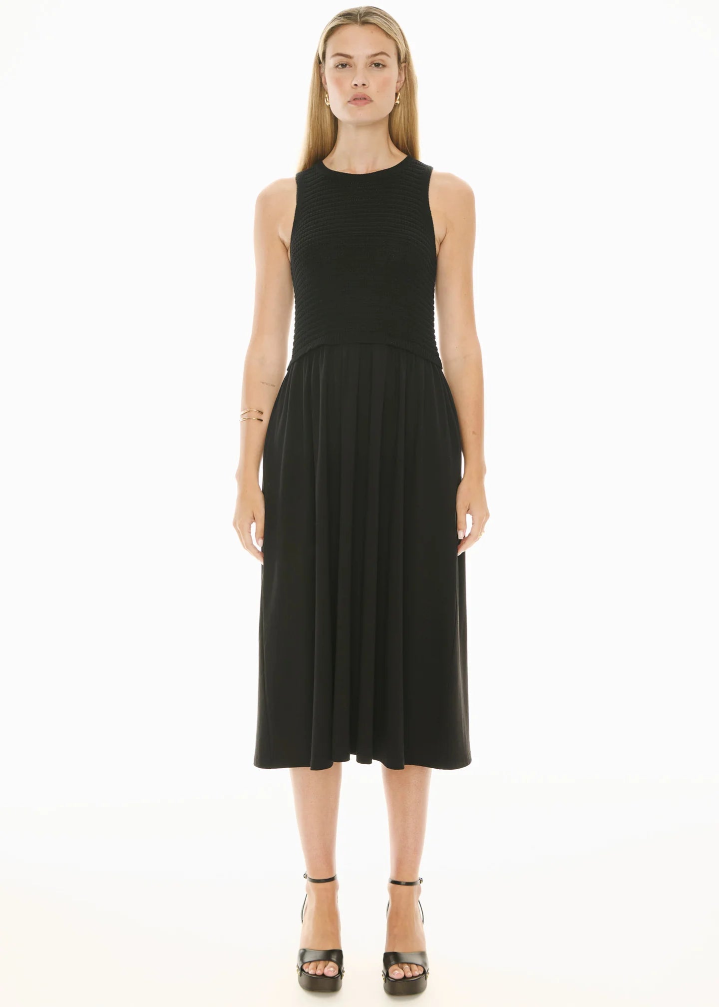 POL Bonde Dress Knit - Black