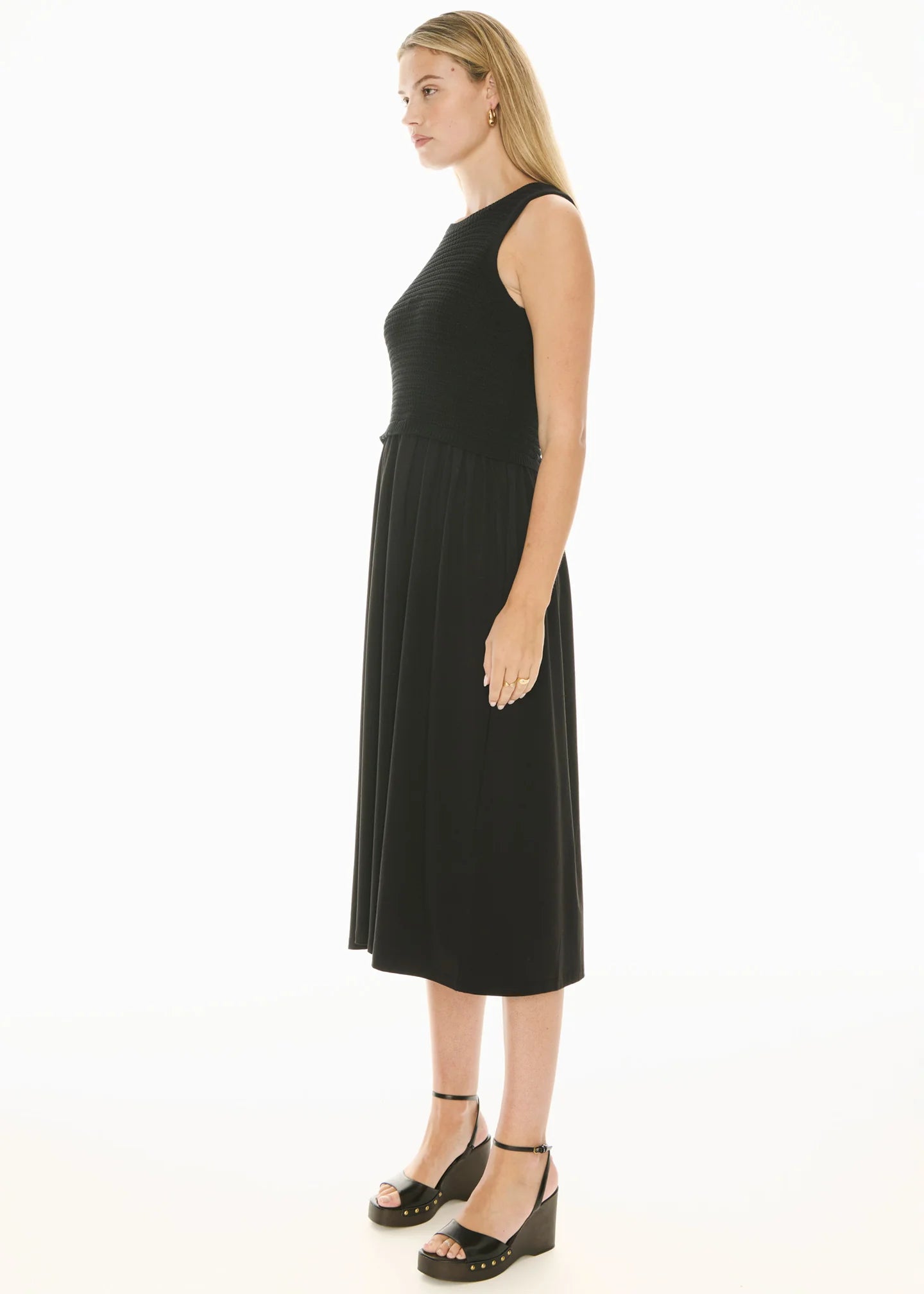 POL Bonde Dress Knit - Black