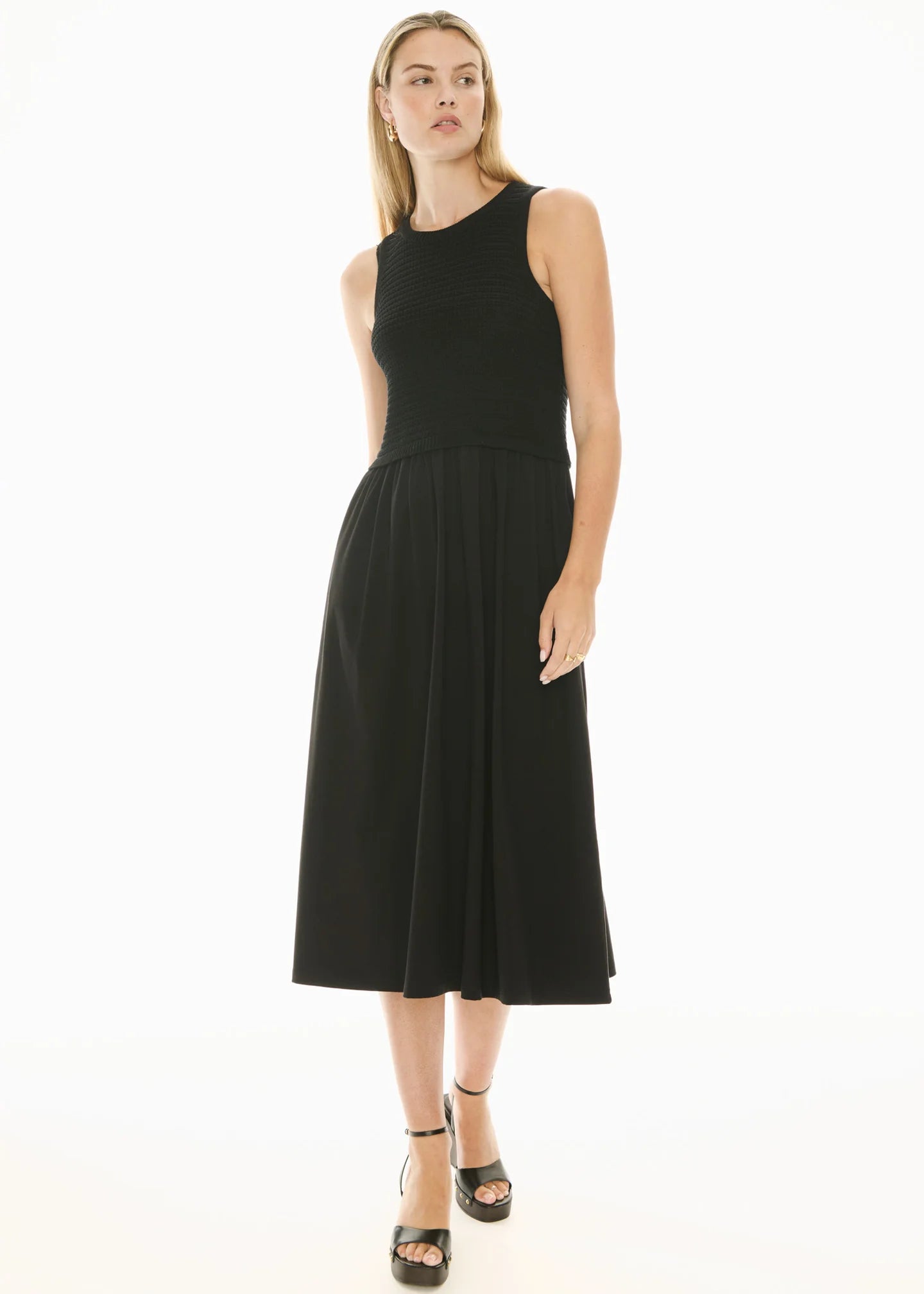 POL Bonde Dress Knit - Black