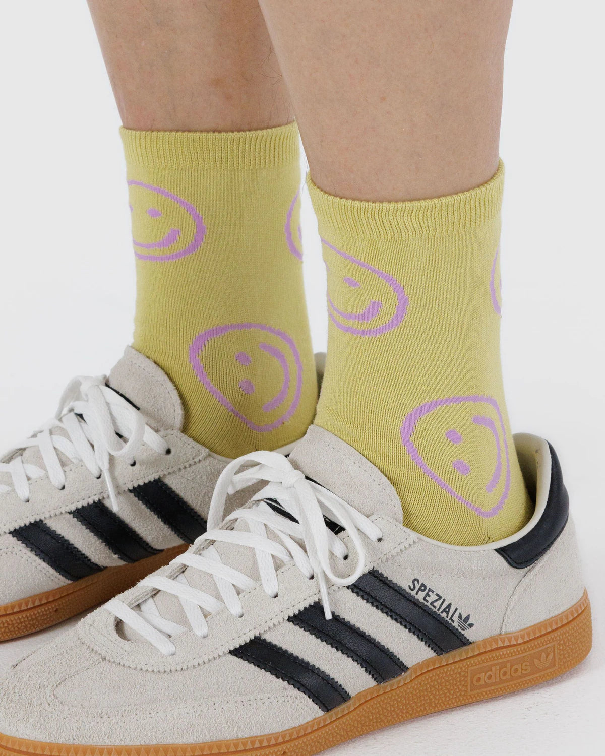 Baggu Socks Crew - Straw Happy