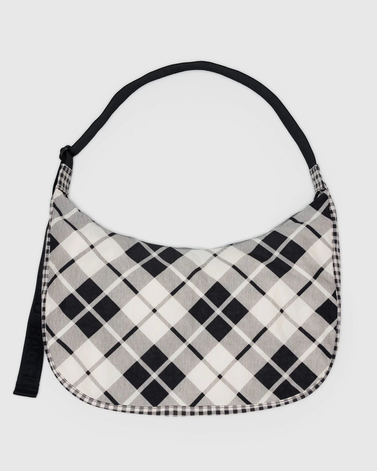 Baggu Crescent Bag - Large Nylon - Mixed Plaid