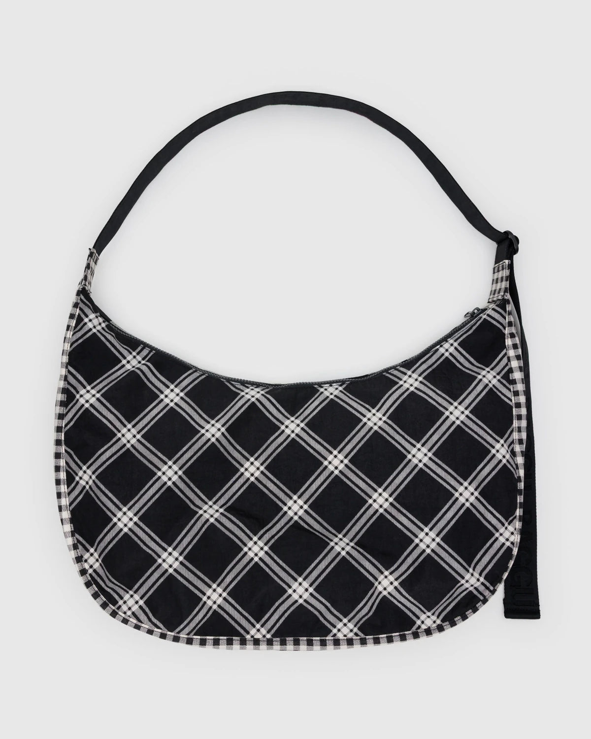Baggu Crescent Bag - Large Nylon - Mixed Plaid