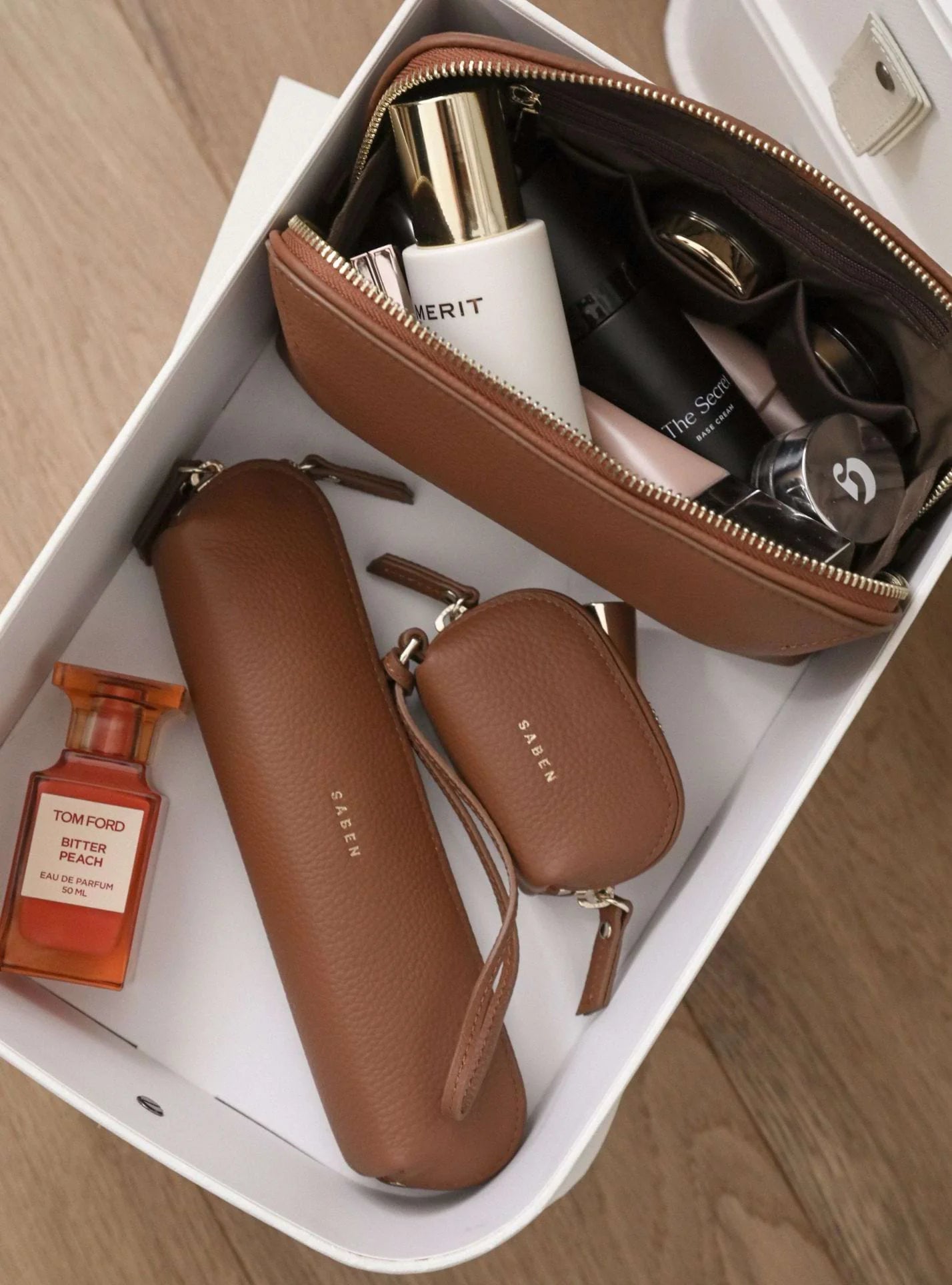 Saben Tali Pencil Case - Tan