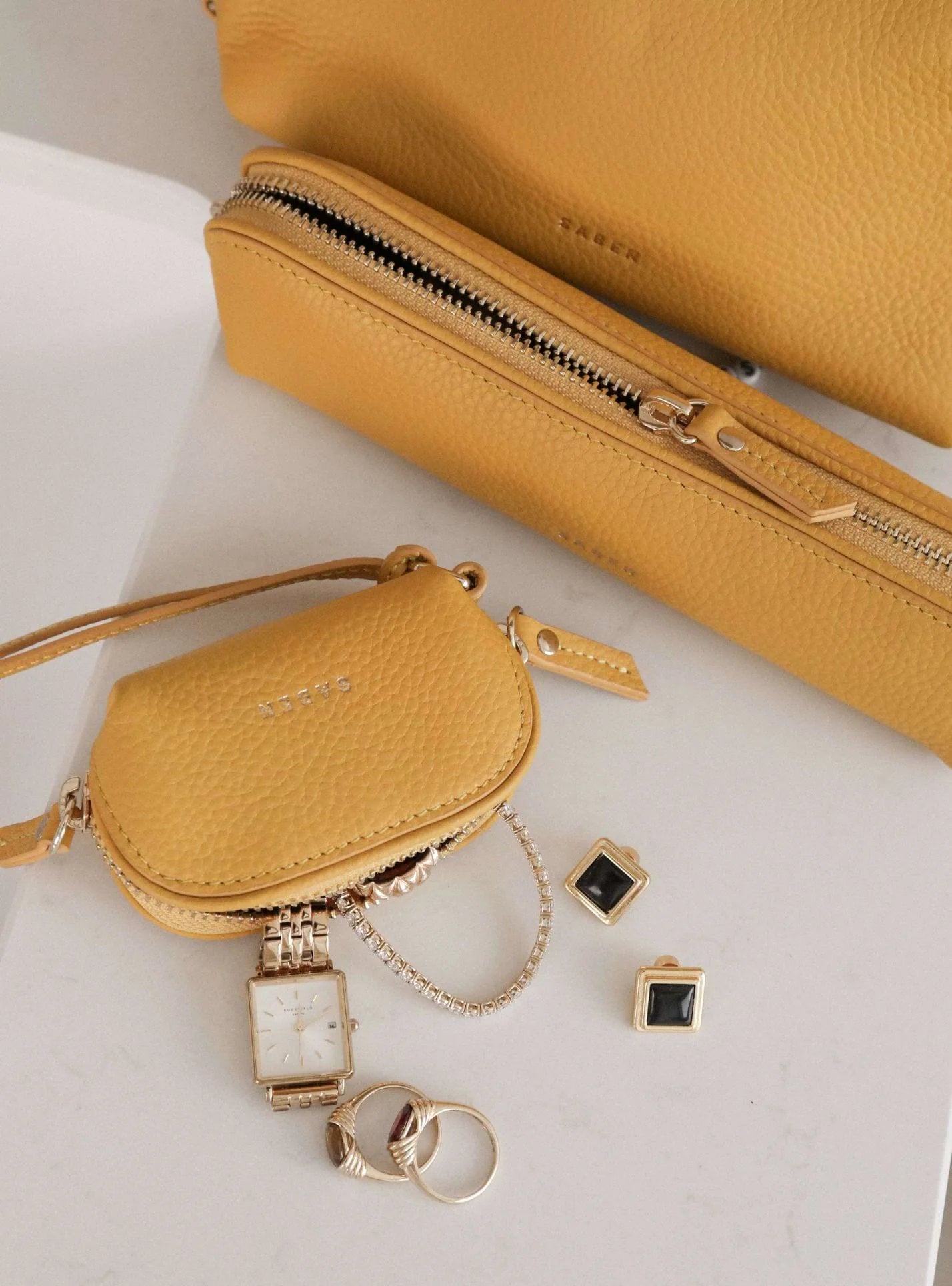 Saben Tate Tech Pouch- Marigold