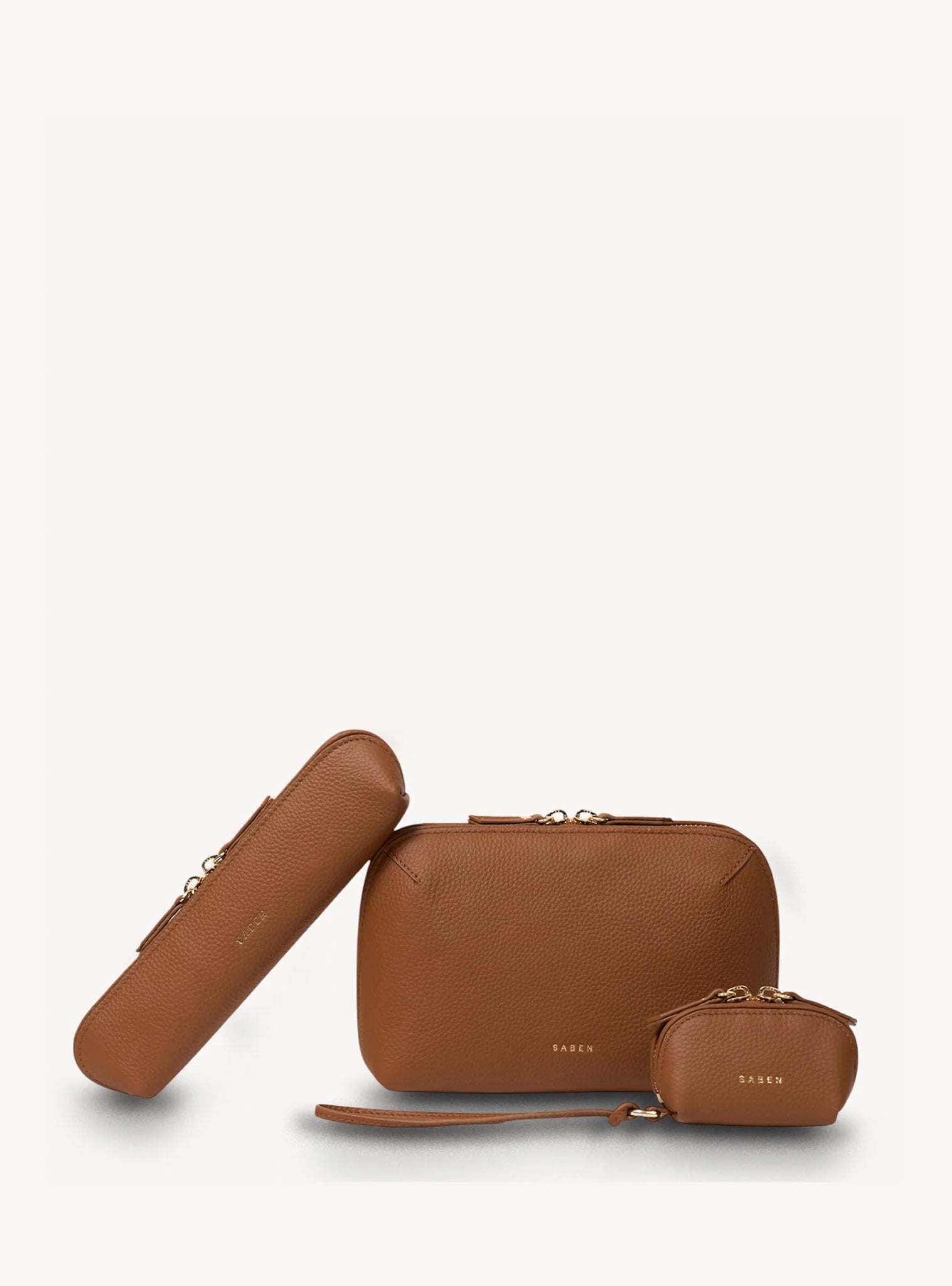 Saben Tali Pencil Case - Tan