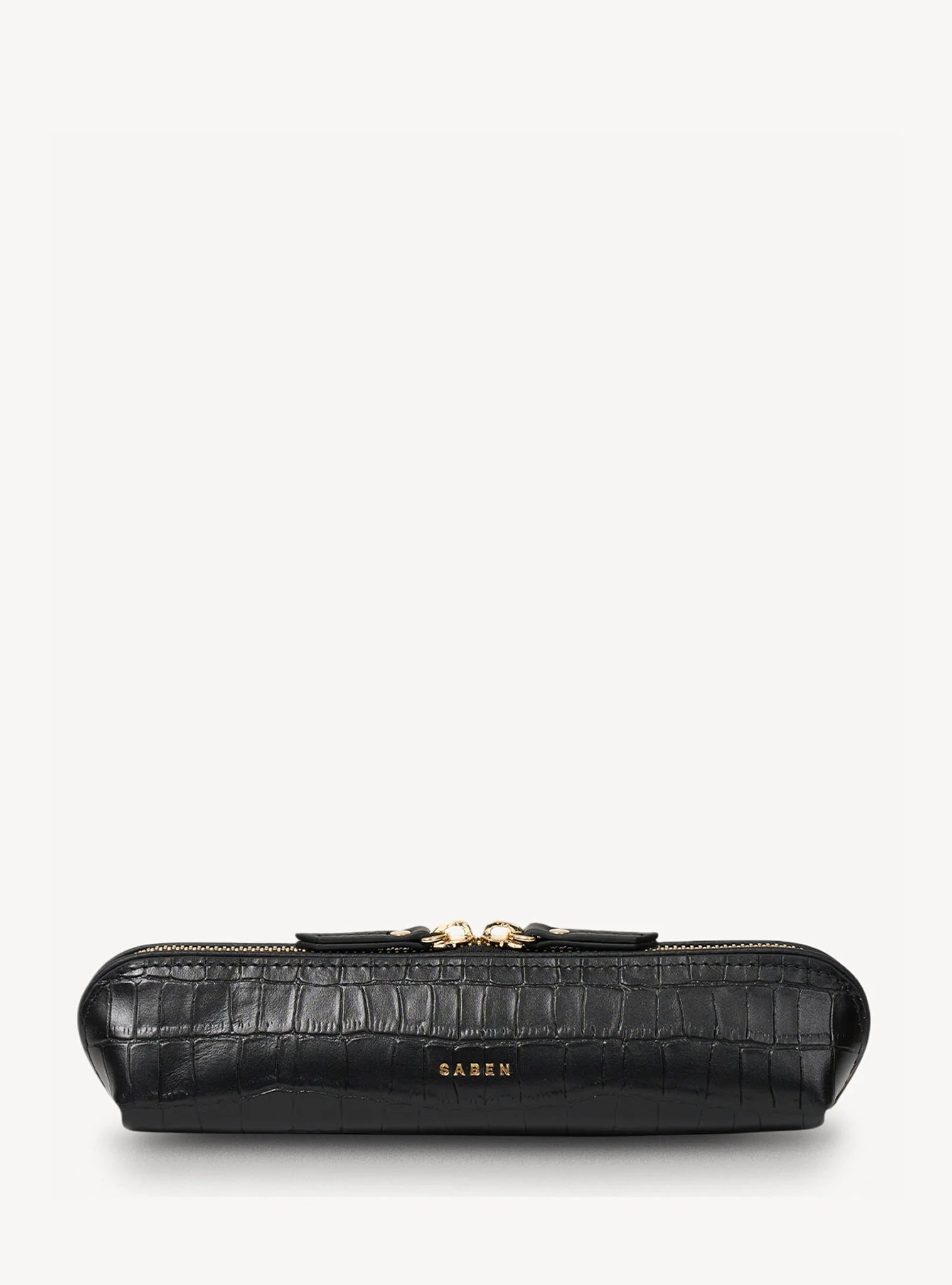 Saben Tali Pencil Case - Black Croc