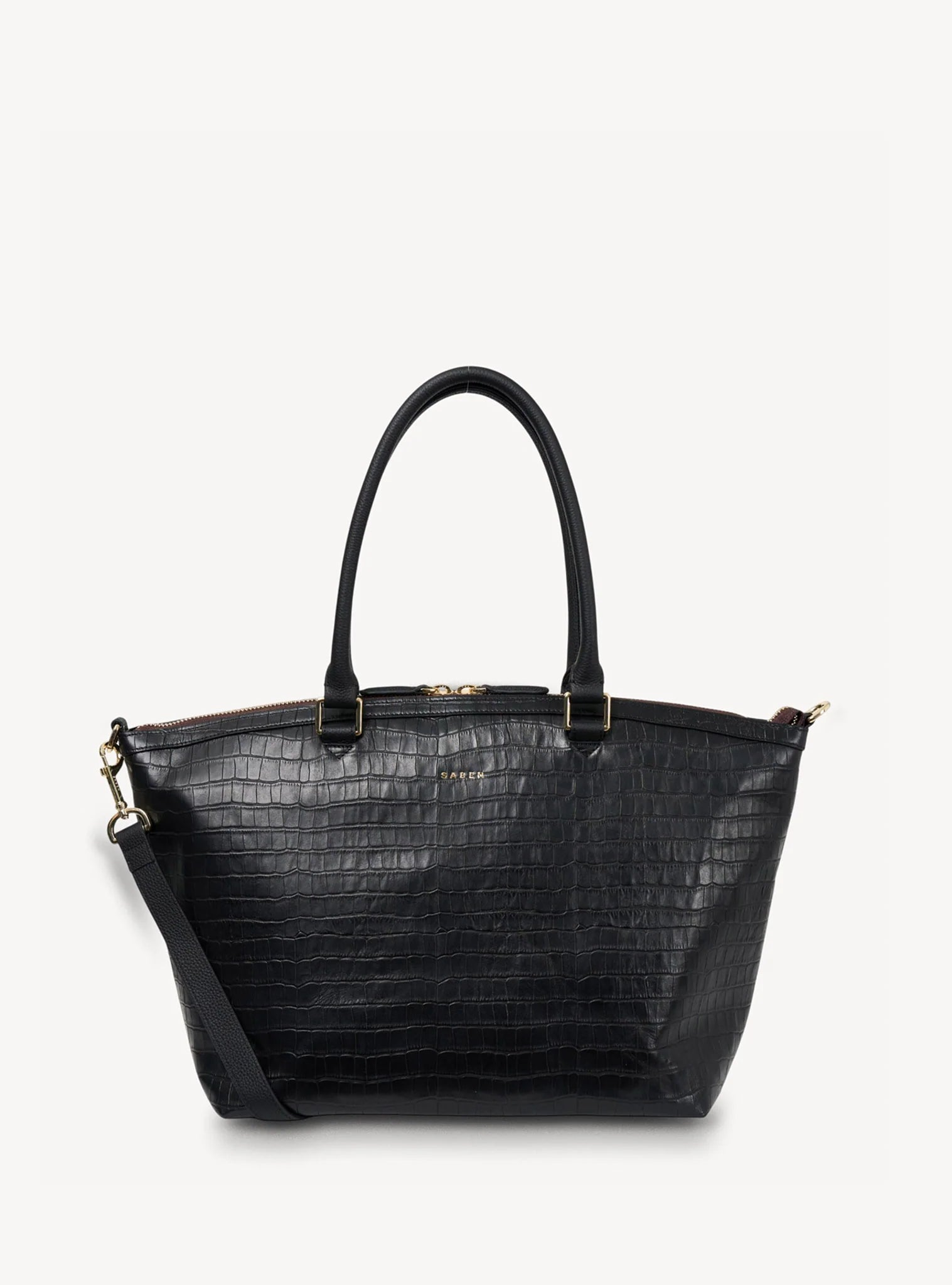 Saben Milan Carry-All Black Croc