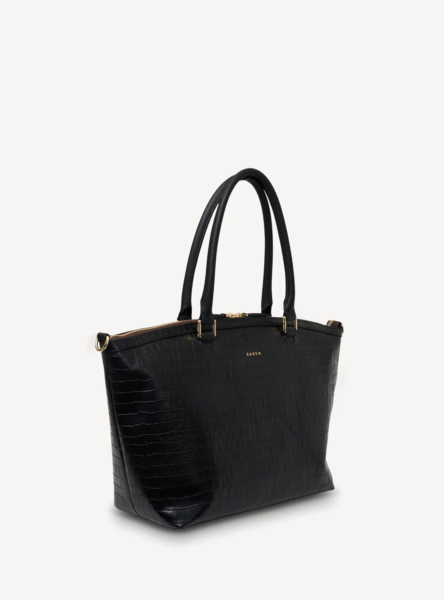Saben Milan Carry-All Black Croc