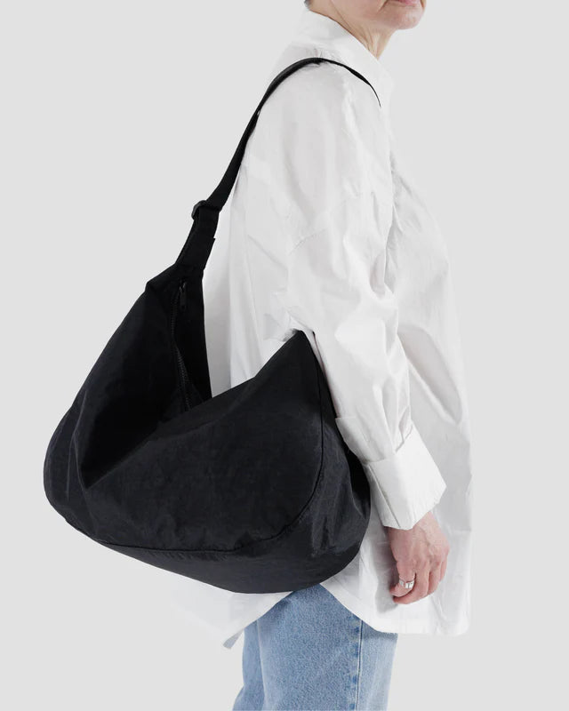 Baggu Crescent Bag - Large Nylon - Black