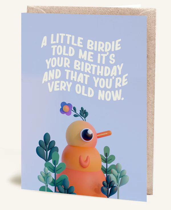 Jolly Awesome Card - A Little Birdie