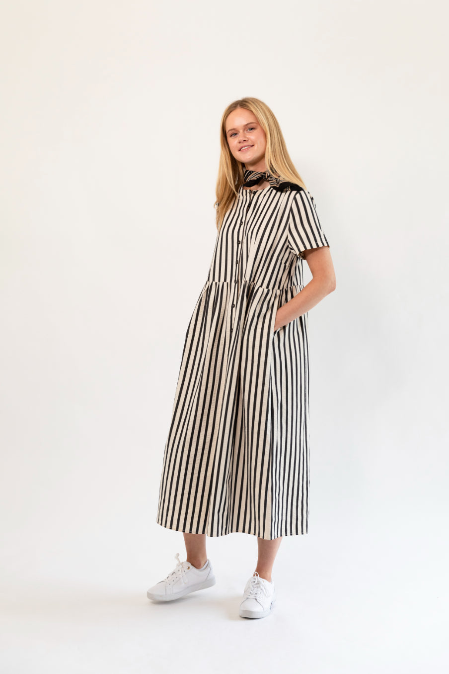 Lollys Laundry Aliya Maxi Dress - Stripe