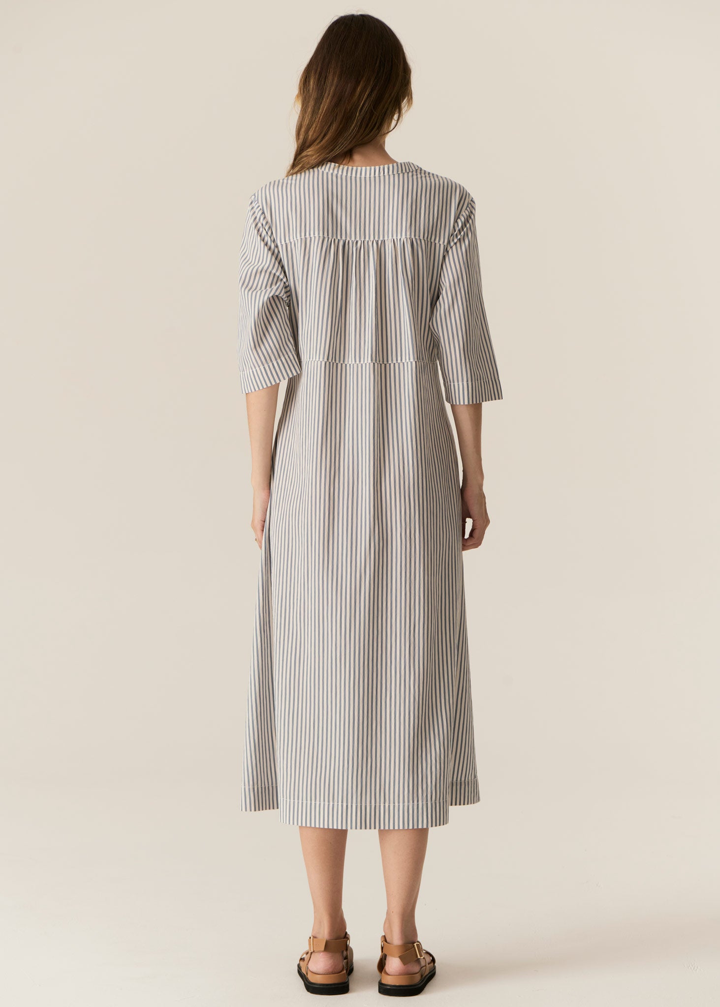 Pol Vera Shirt Dress - Blue Stripe