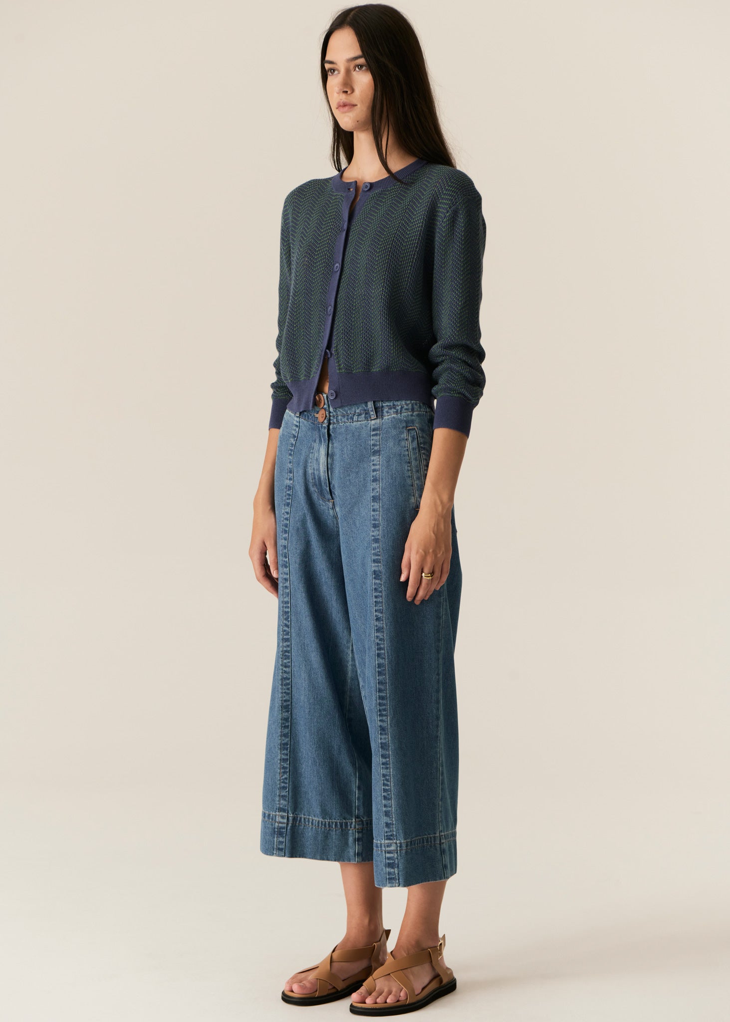 Pol Carsen Crop Pant - Light Wash