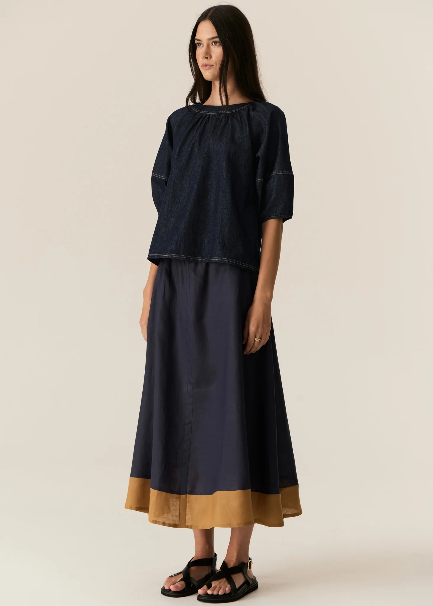 Pol Carsen Top - Dark Wash