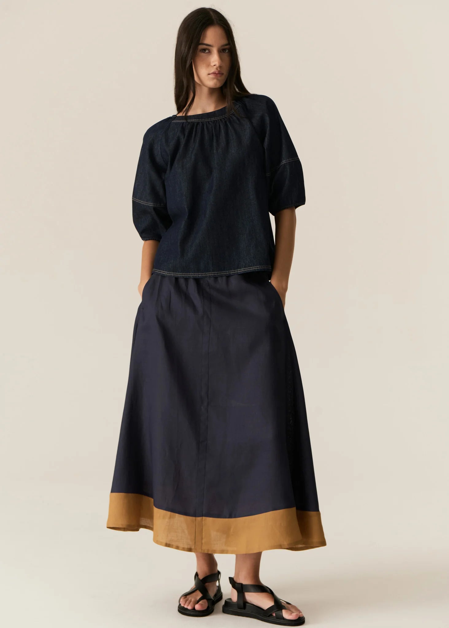 Pol Carsen Top - Dark Wash