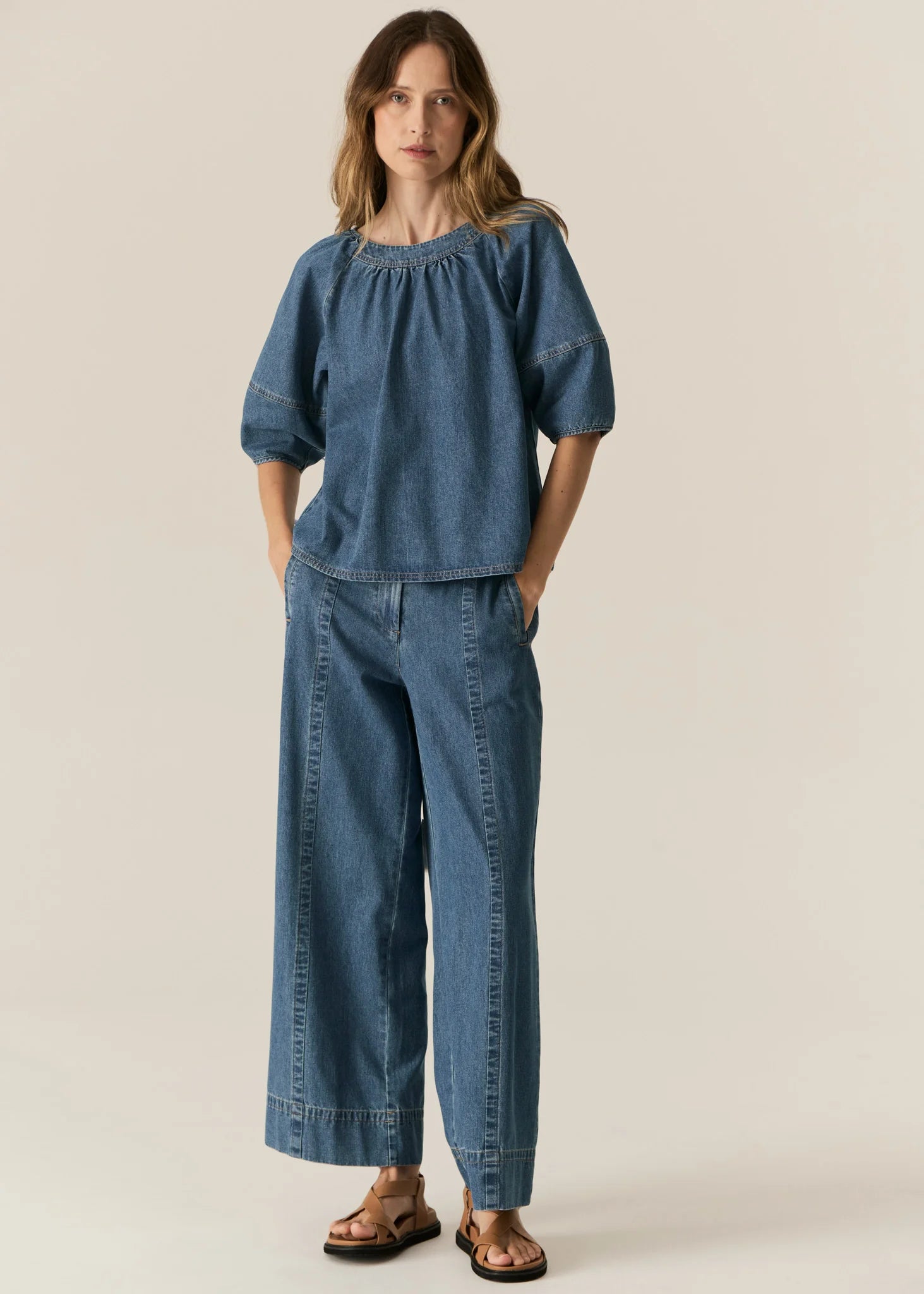 Pol Carsen Top - Light Wash
