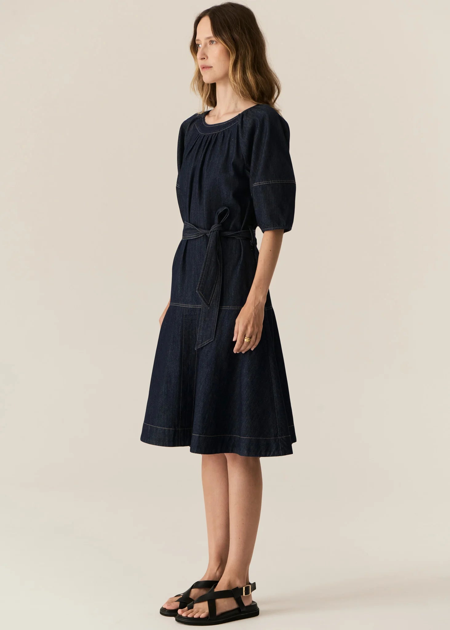 Pol Carsen Dress - Dark Denim