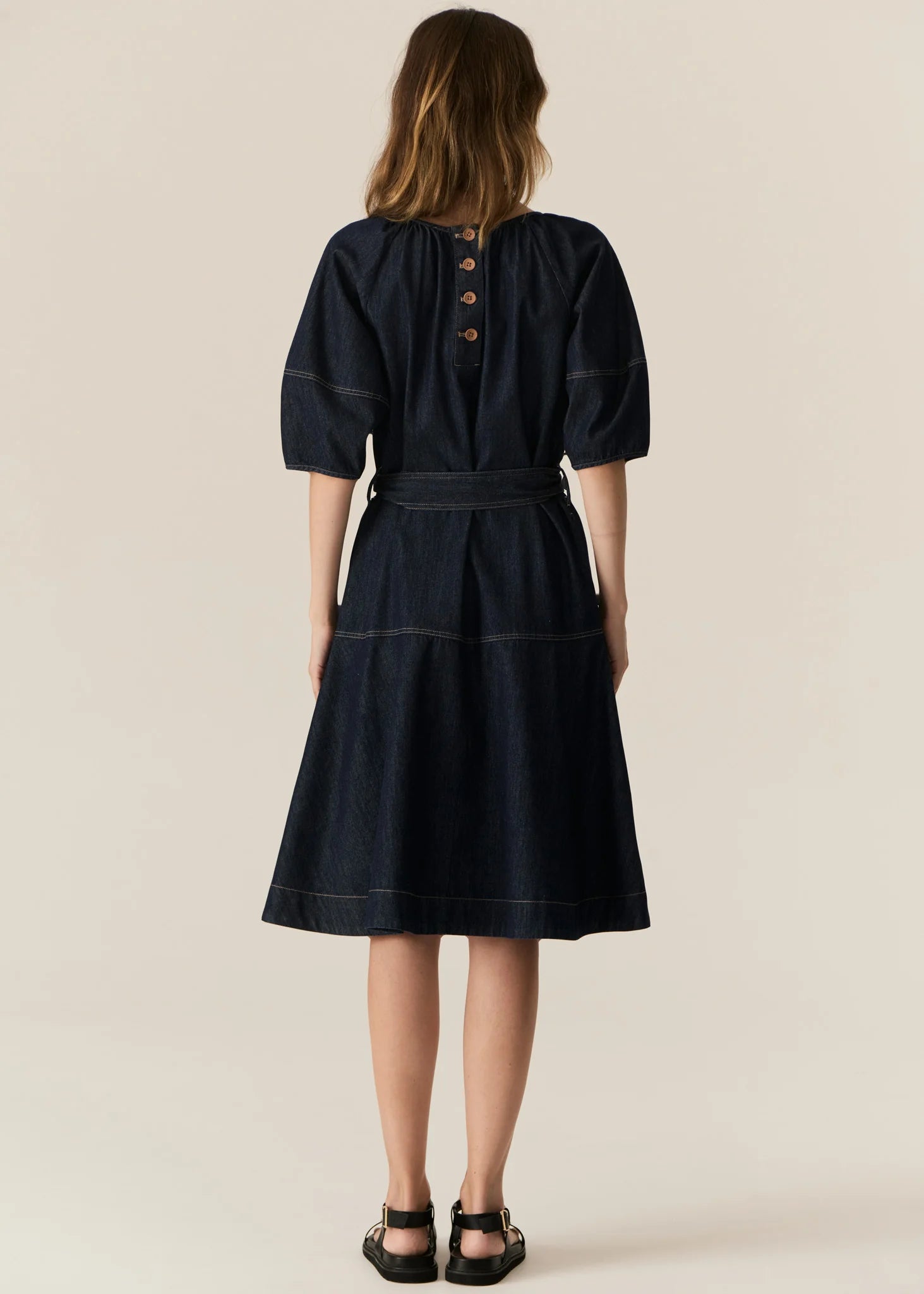 Pol Carsen Dress - Dark Denim