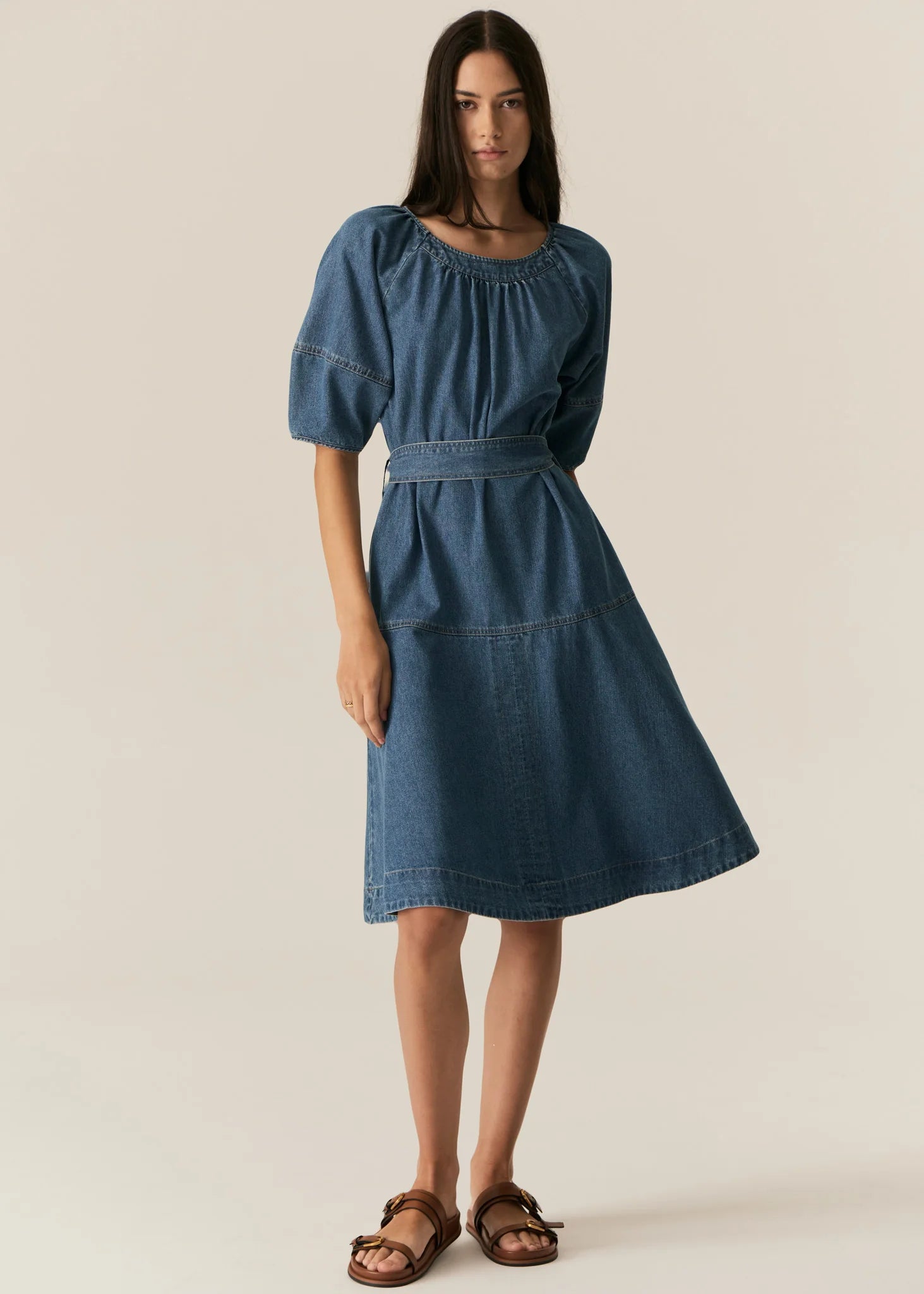 Pol Carsen Dress - Light Denim