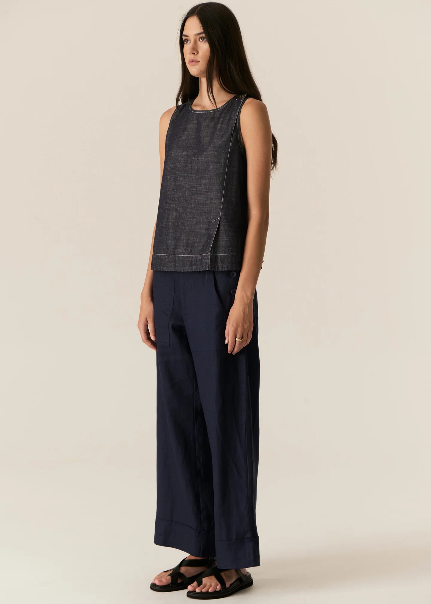 Pol Avrid Tank - Chambray