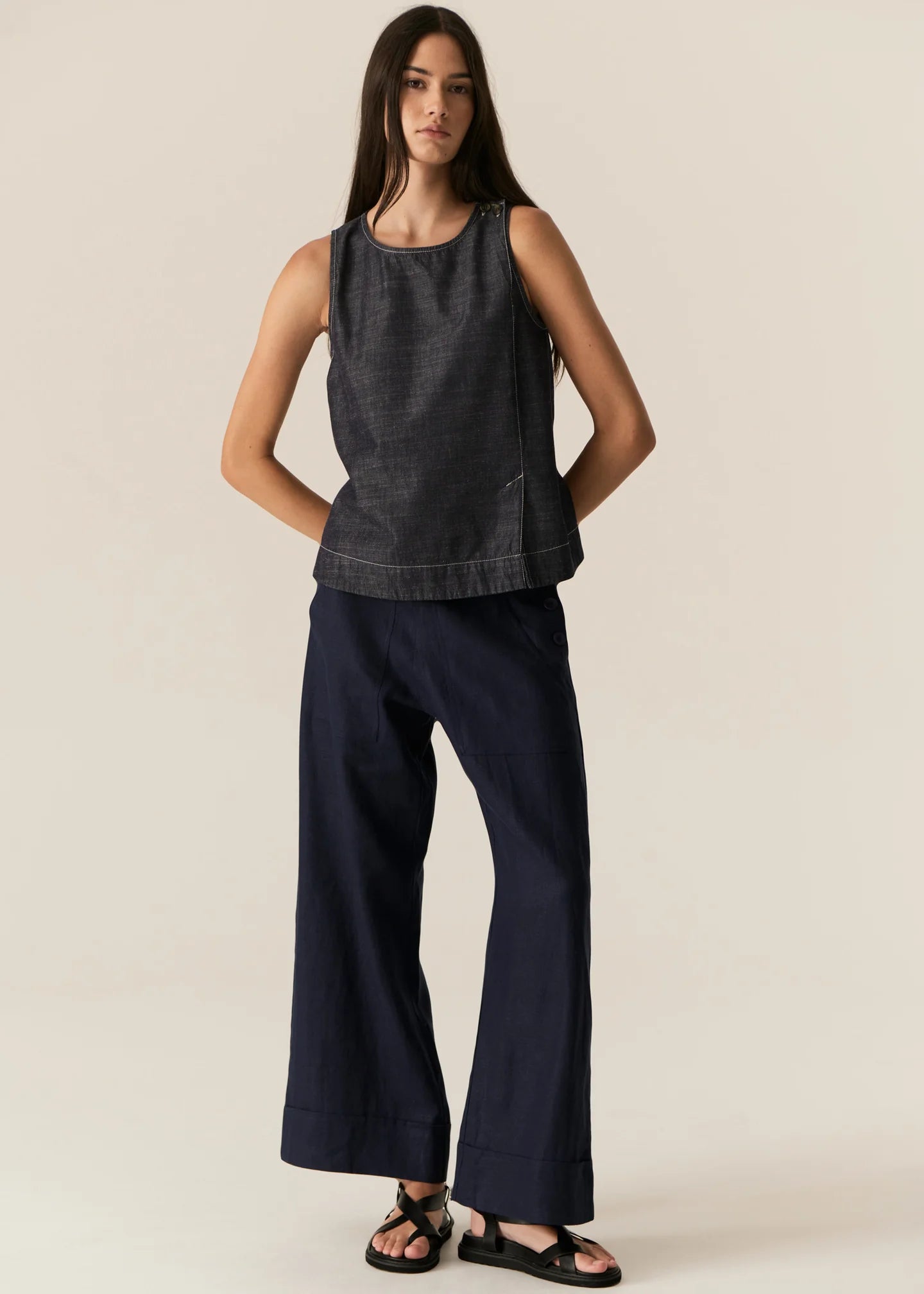 Pol Avrid Tank - Chambray
