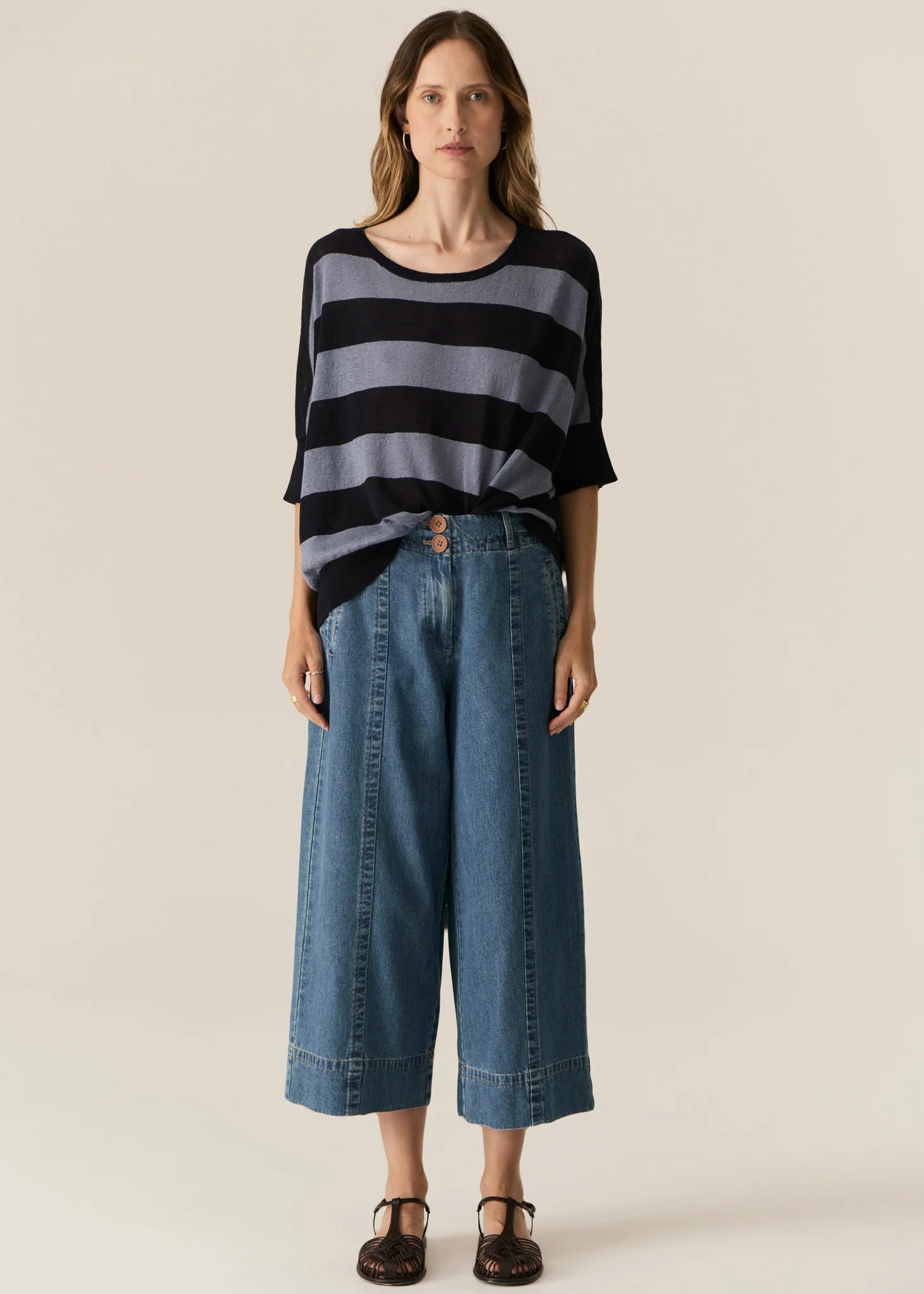 Pol Carsen Crop Pant - Light Wash