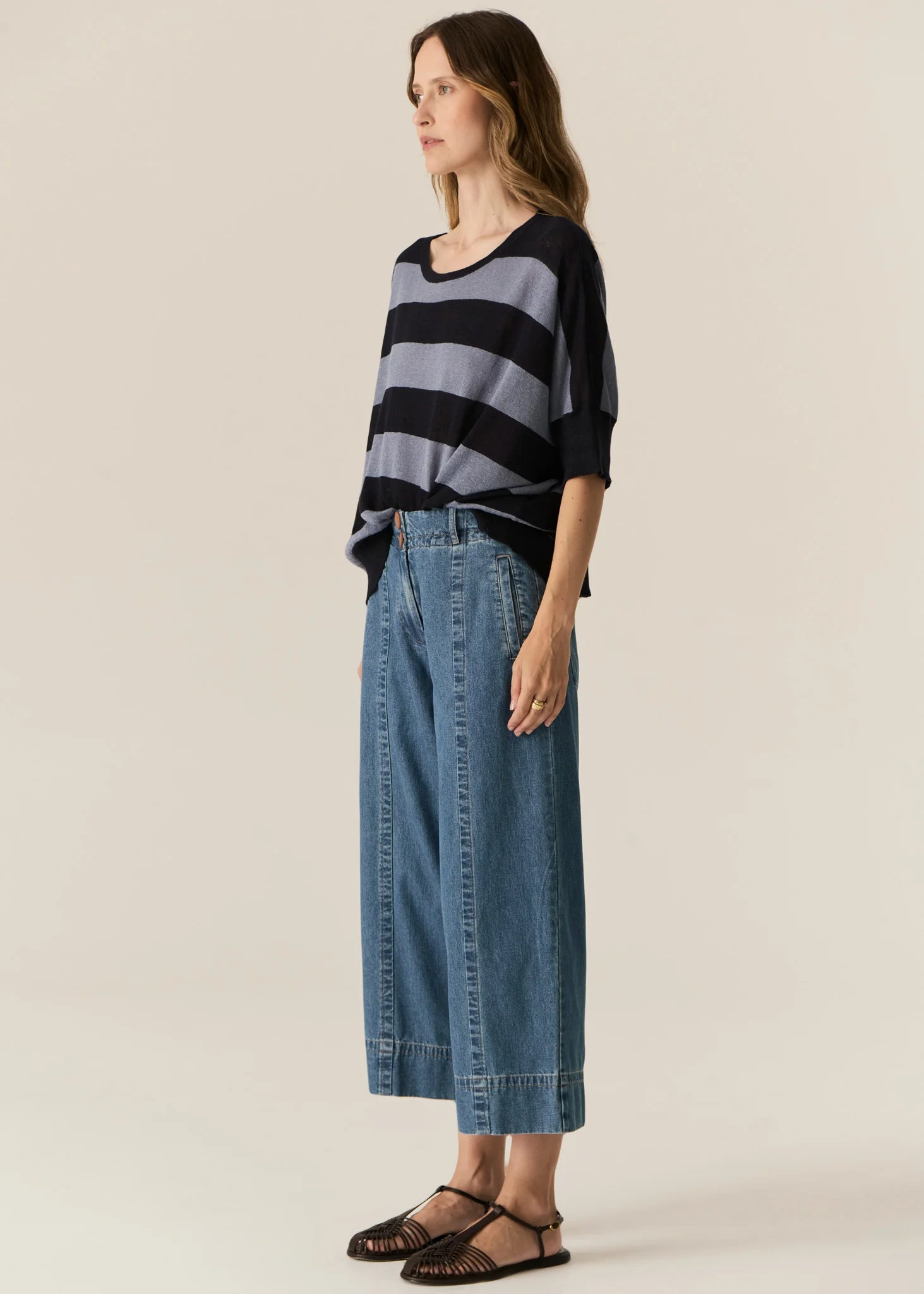 Pol Carsen Crop Pant - Light Wash
