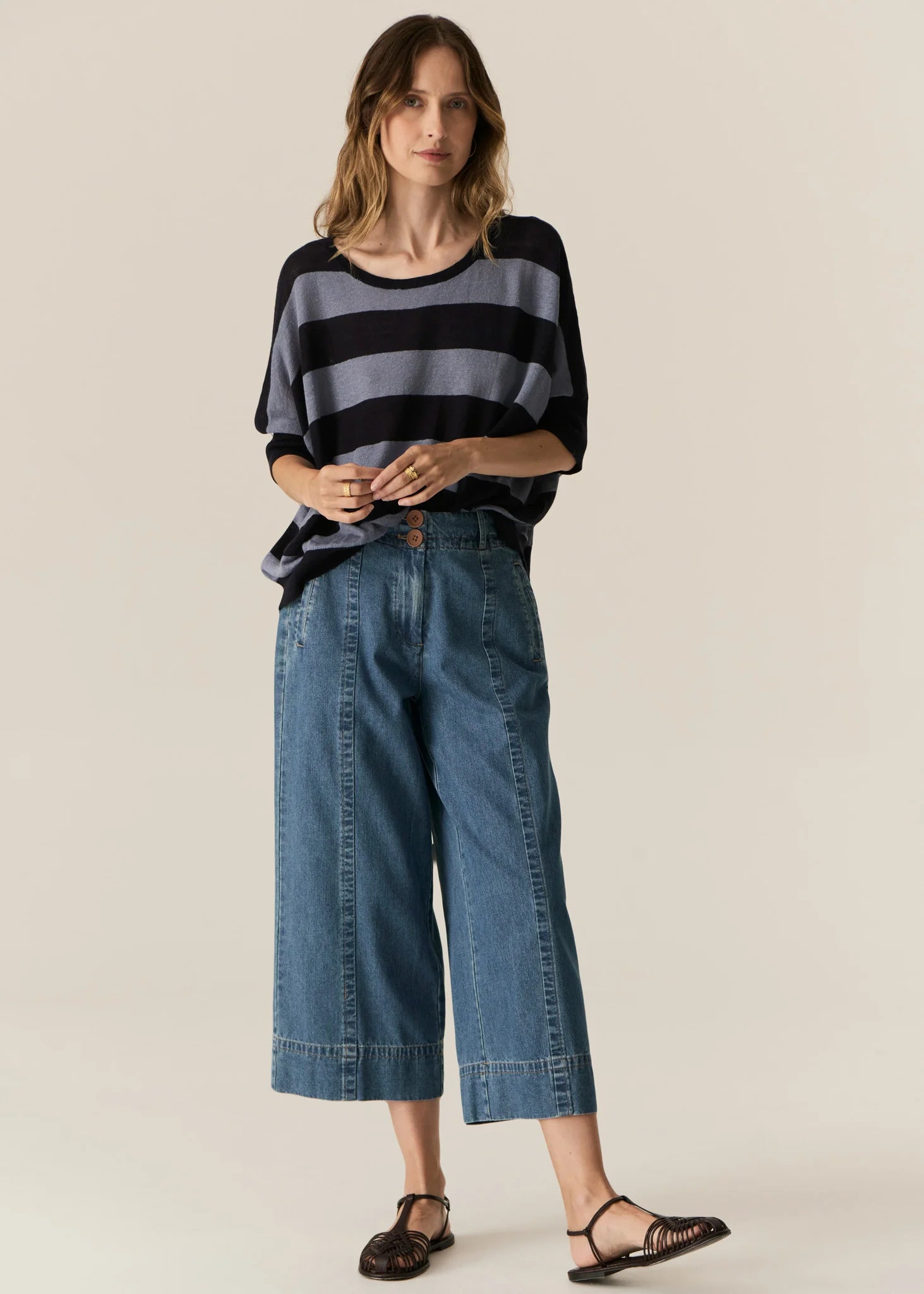 Pol Carsen Crop Pant - Light Wash