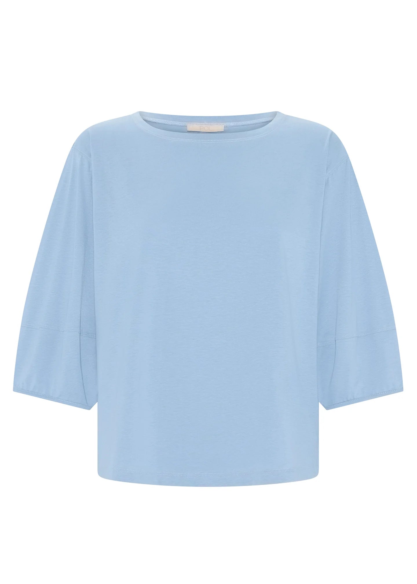 POL Harlyn Topstitch Tee - Blue