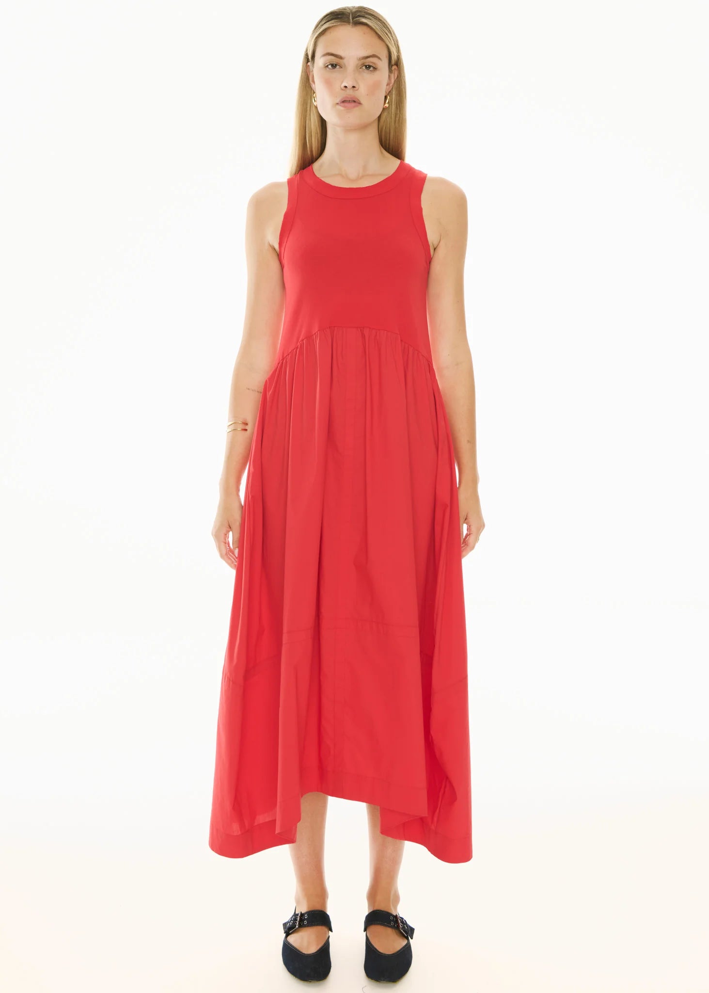POL Belle Tank Dress - Red