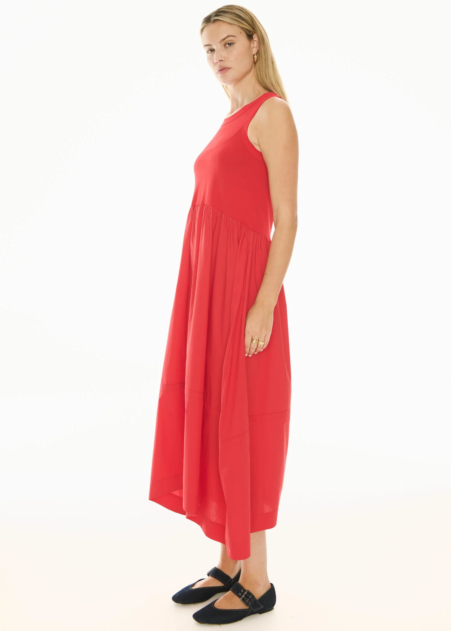 POL Belle Tank Dress - Red