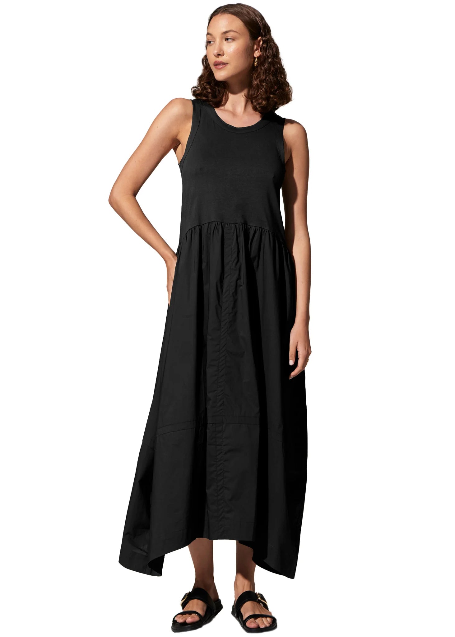 POL Belle Tank Dress - Black