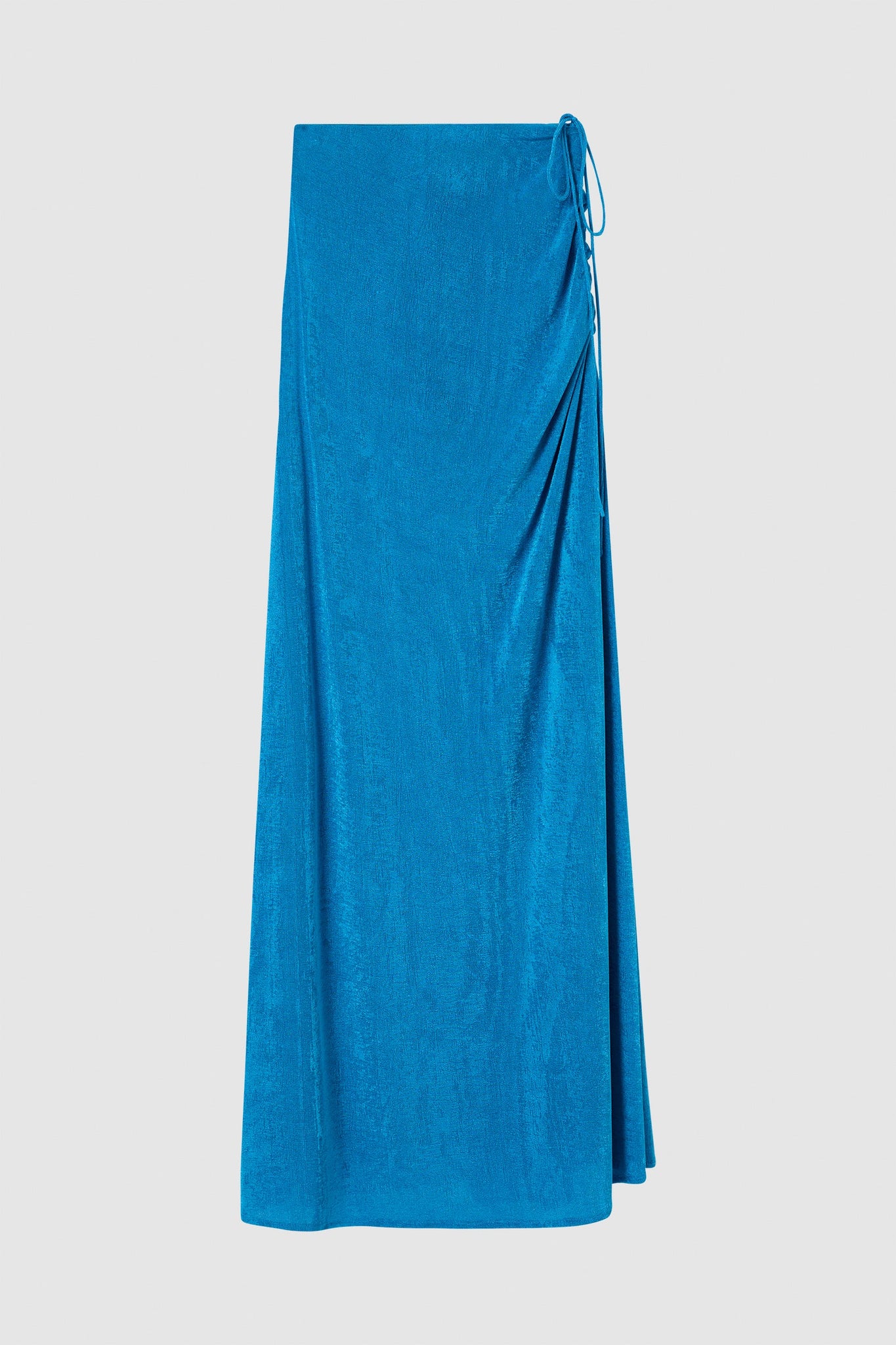 Friend of Audrey Alyssa Jersey Midi Skirt - Azure Blue