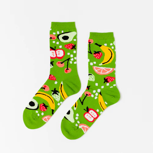 Yellow Owl Socks Women's -  Fruits