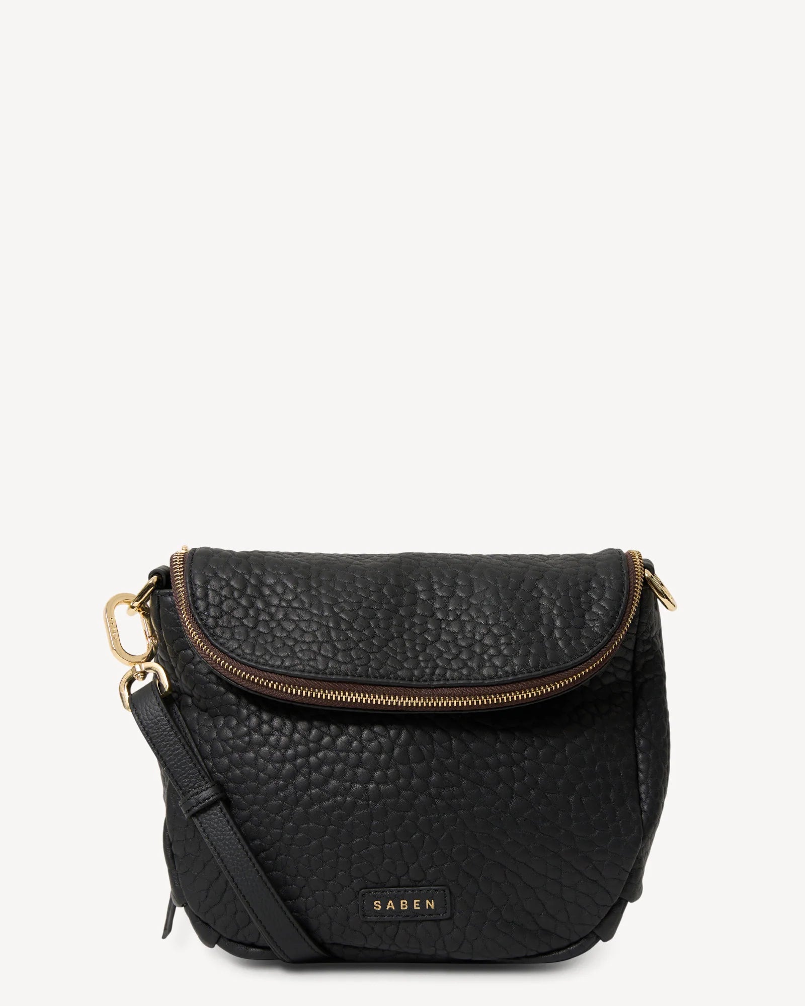 Saben Fifi Crossbody Bag - Black Bubble